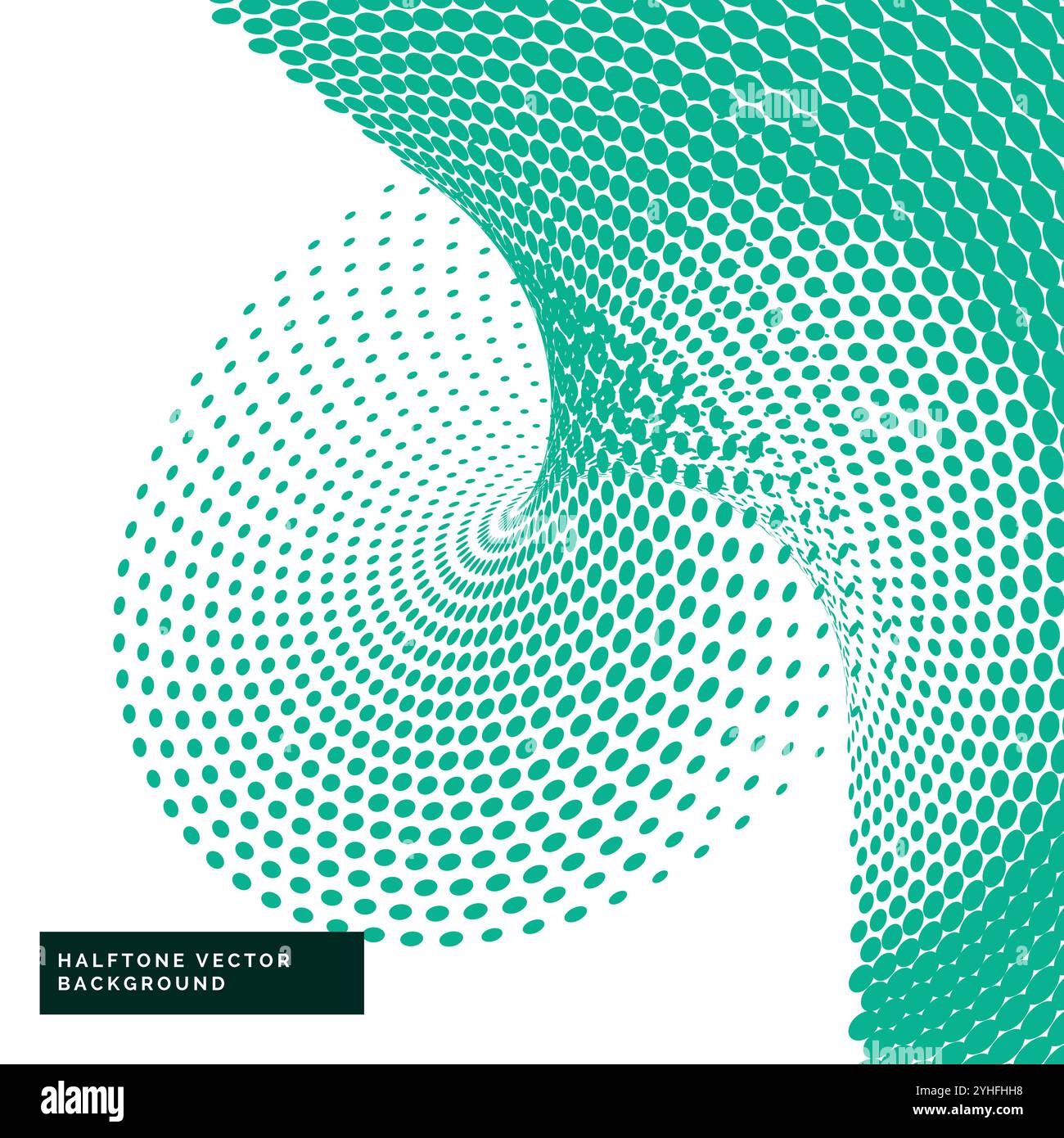 Points de trame verte dans le style abstrait Illustration de Vecteur