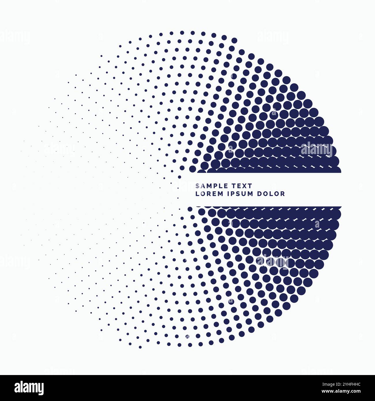 Cercle demi-teinte élégante conception d'arrière-plan Illustration de Vecteur