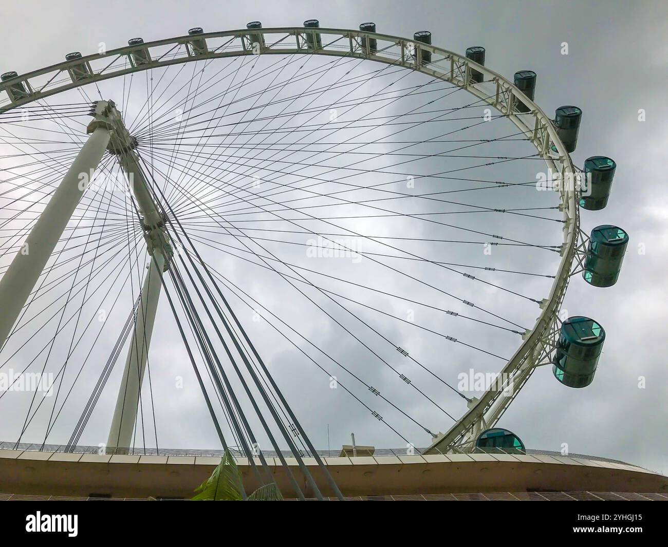 Une vue de Singapore Flyer à Singapour Banque D'Images