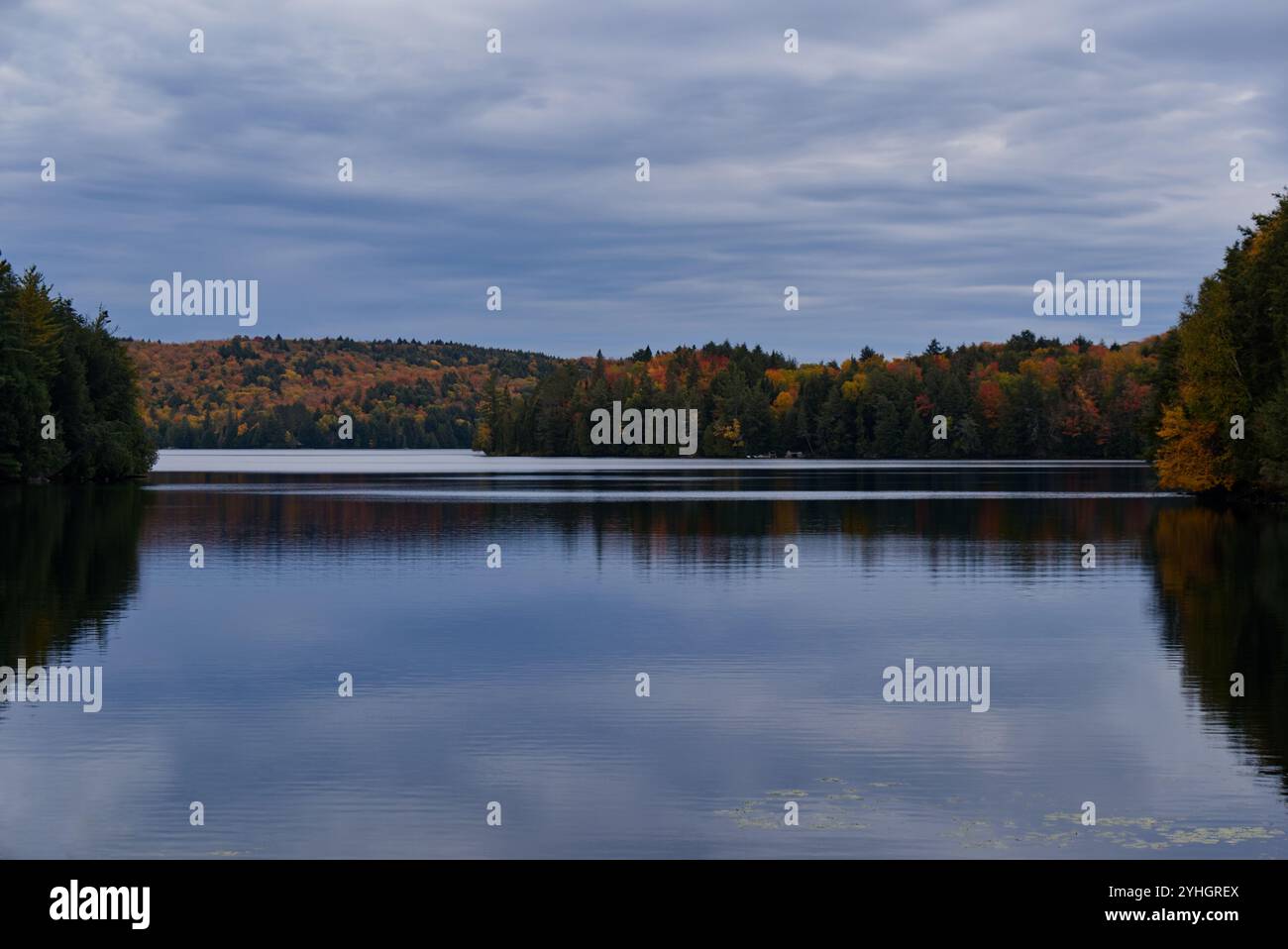 Parc Algonquin (Ontario) - Smoke Lake en automne Banque D'Images