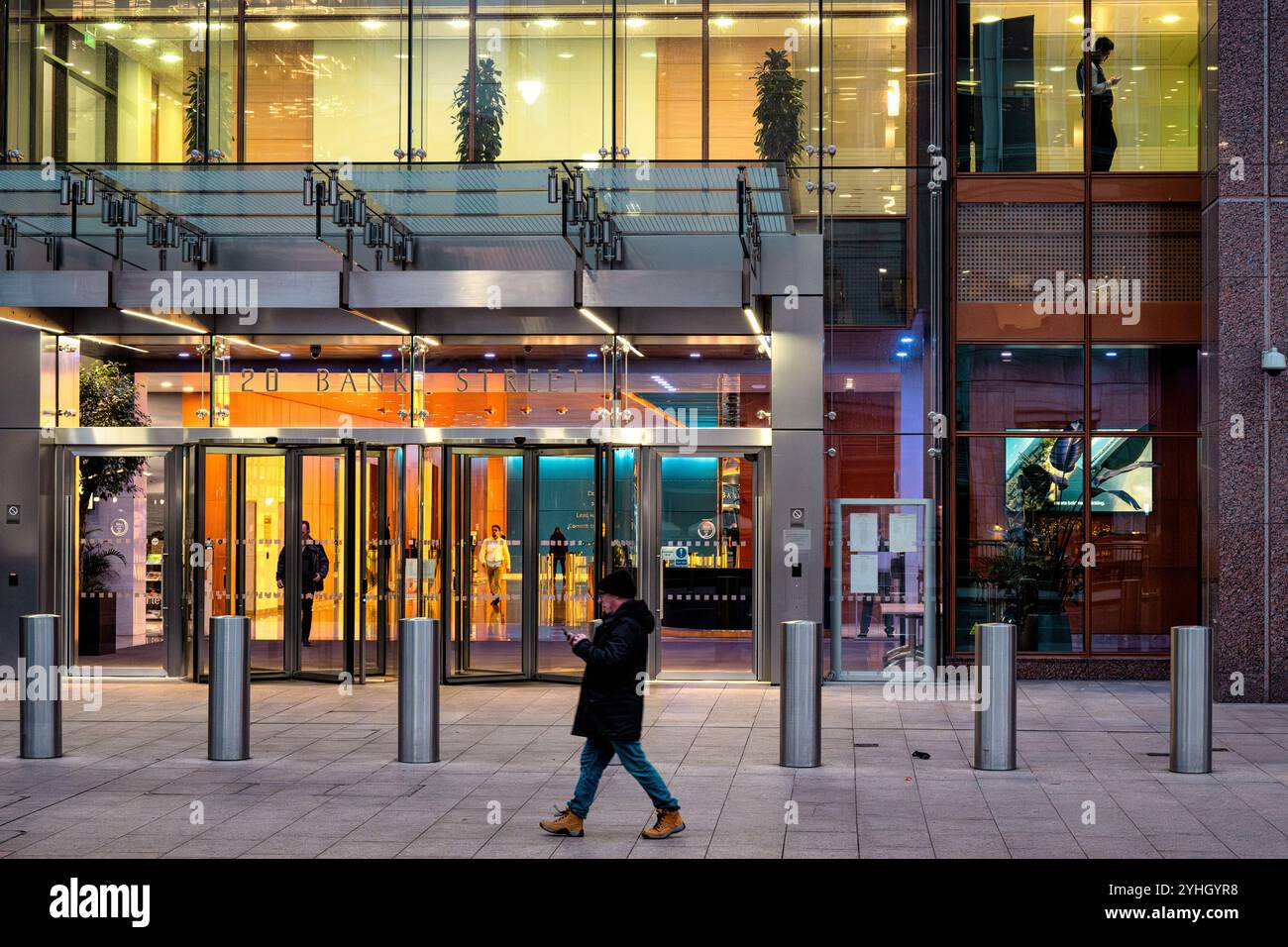 Londres, Angleterre - 29 janvier 2024 : Canary Wharf Banque D'Images