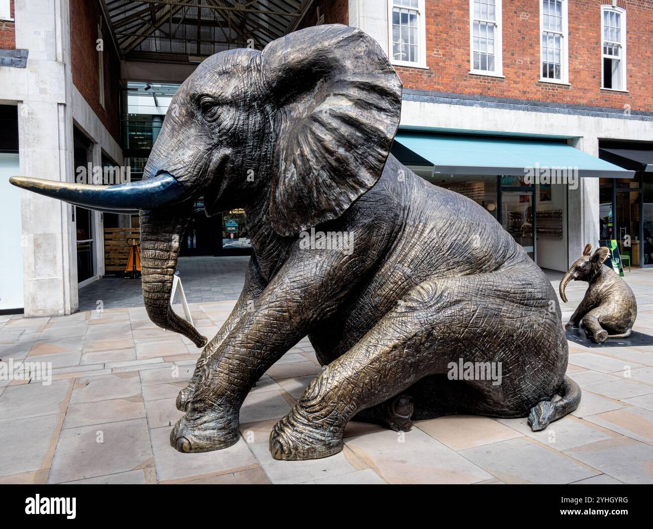 Londres, Angleterre - août 2023 : installation artistique Herd of Hope Banque D'Images