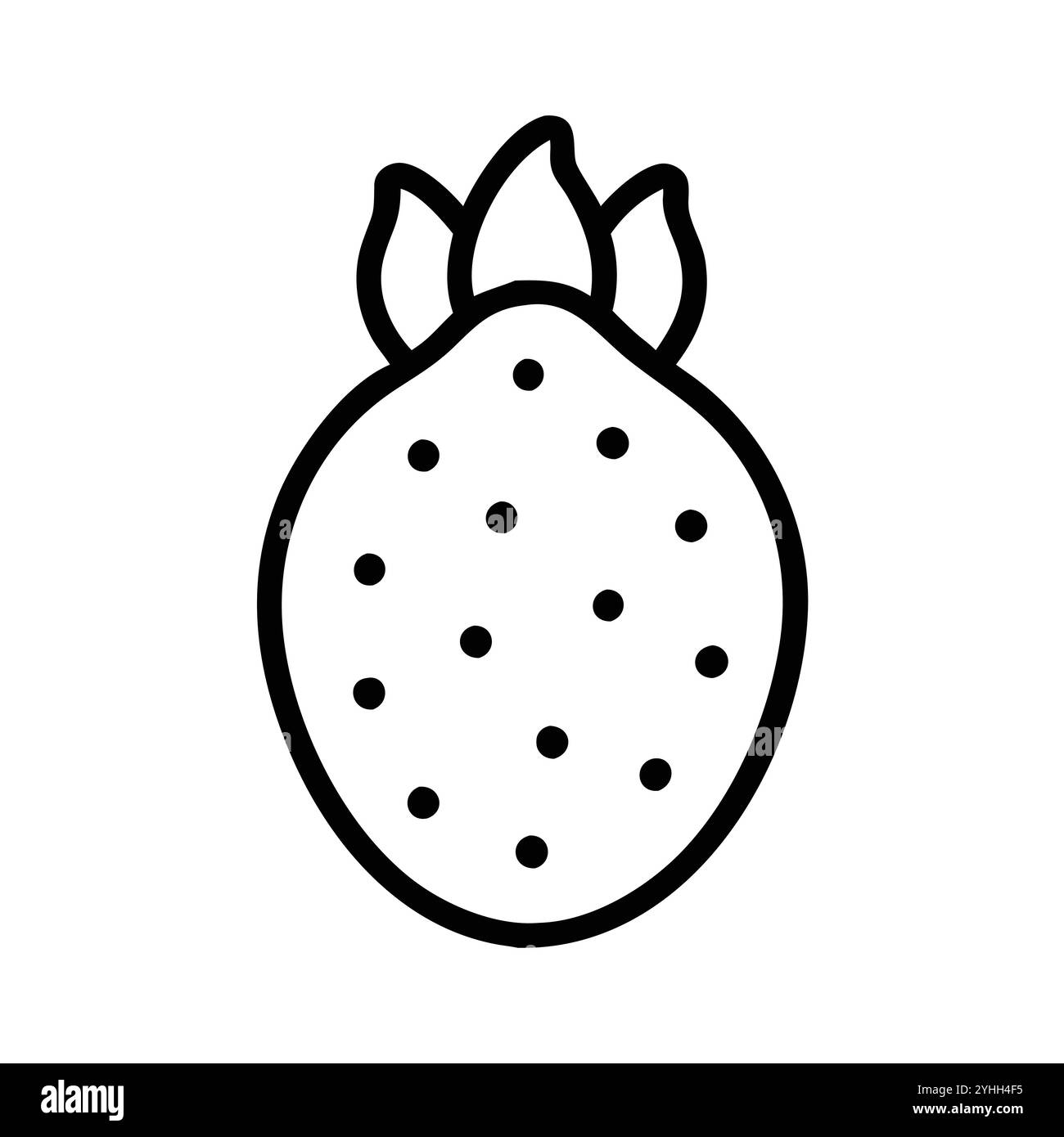 illustration vectorielle simple d'une figue indienne barbarie , dans un style simple et propre, adapté aux thèmes de la nourriture et de la santé. illustration plate de fruits. Illustration de Vecteur