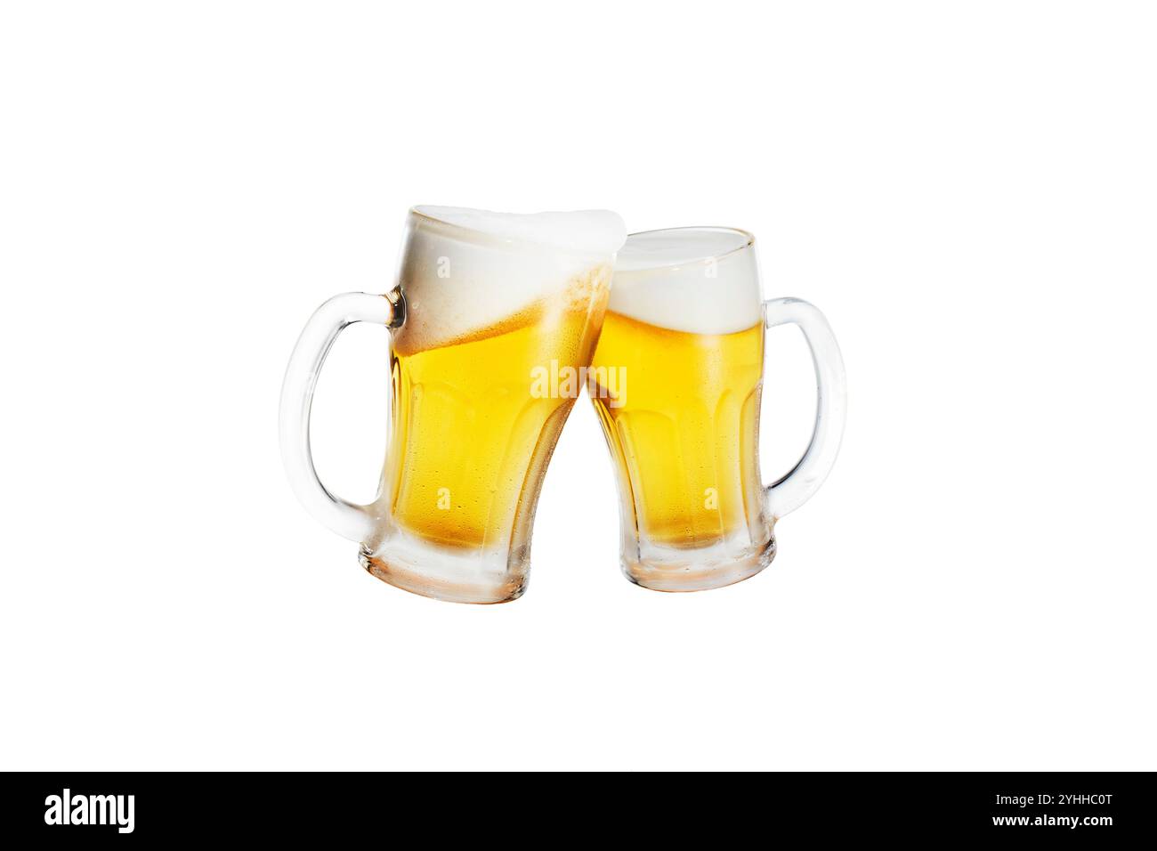 Deux chopes à bière Banque D'Images