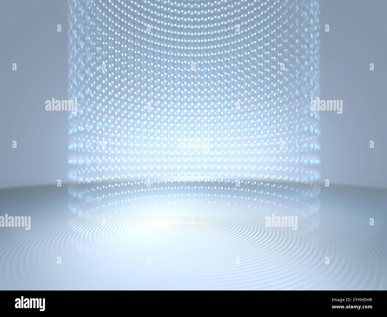 Platine planaire avec des images flottant dans l'espace en arcs Banque D'Images