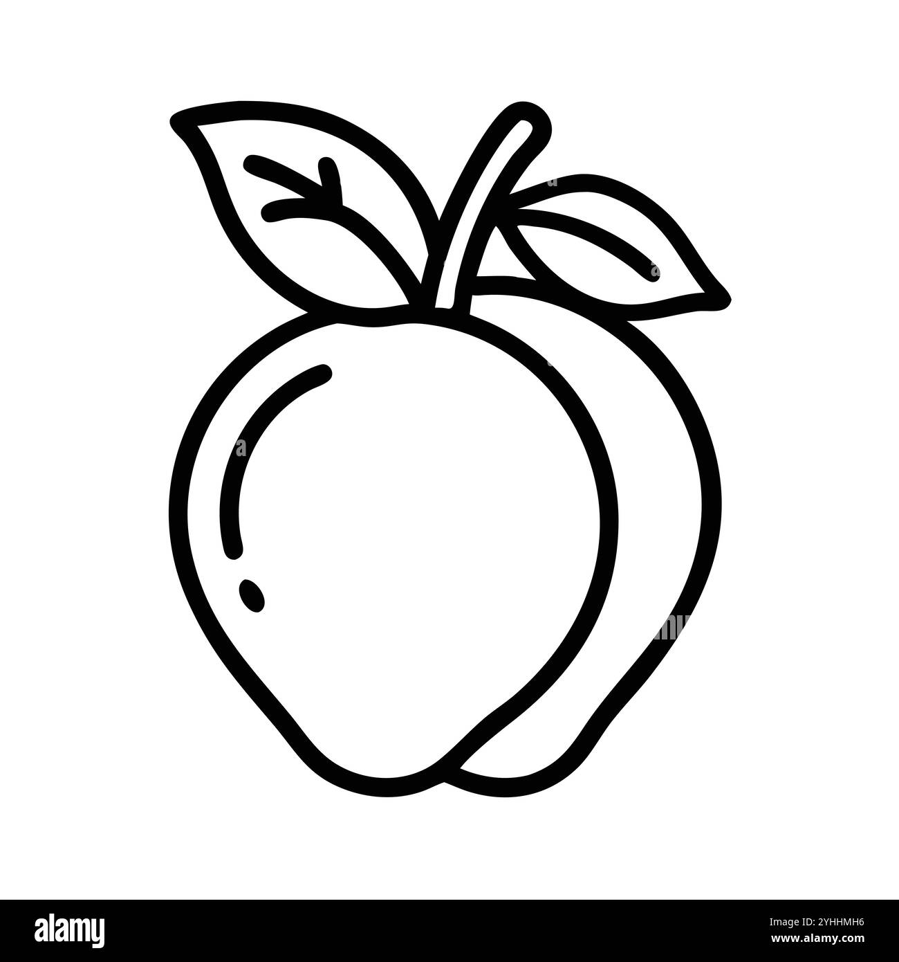 illustration vectorielle simple d'un fruit miracle, dans un style simple et propre, adapté aux thèmes de la nourriture et de la santé. illustration plate de fruits. Illustration de Vecteur