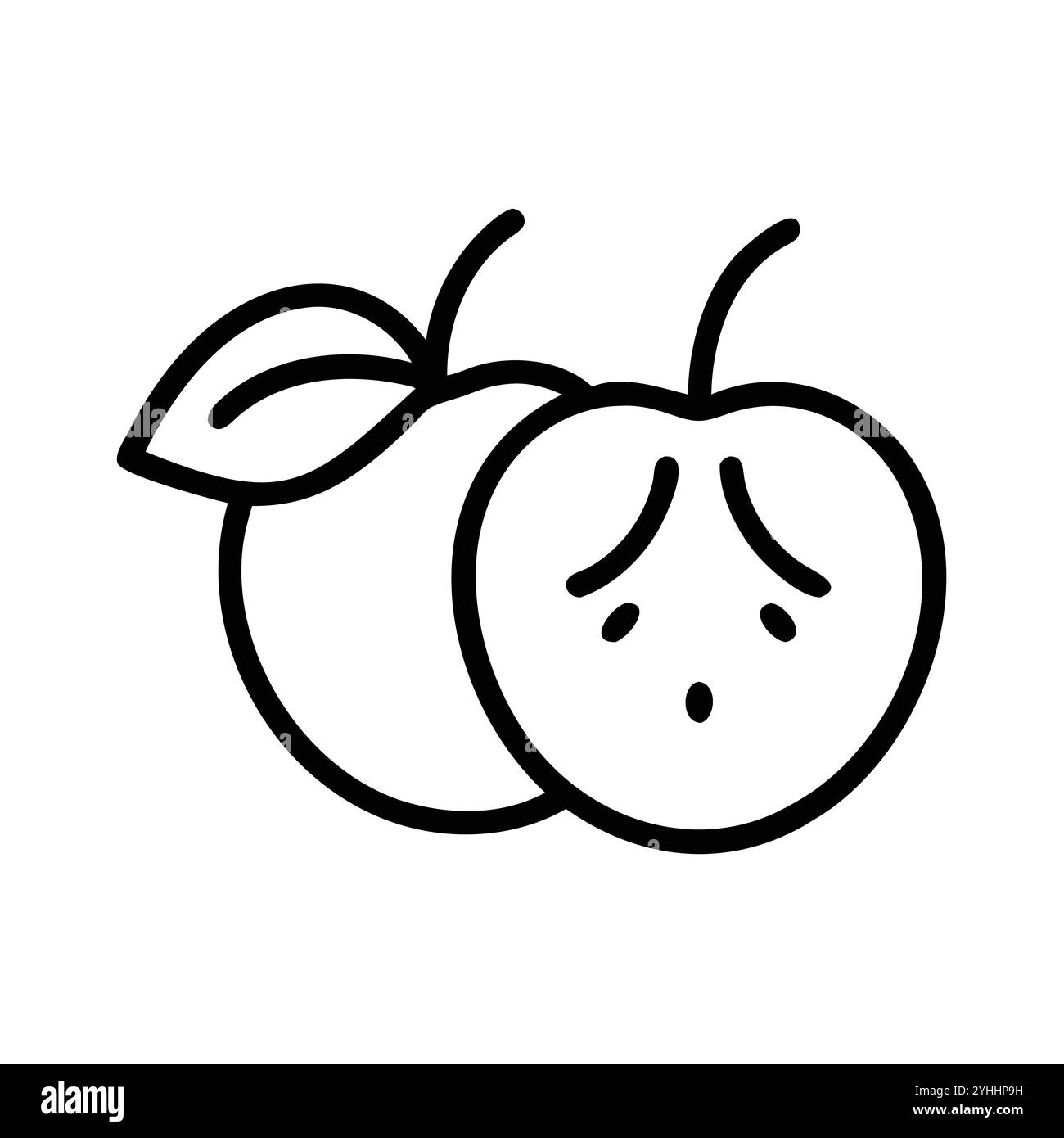 illustration vectorielle simple d'un marula, dans un style simple et propre, adapté aux thèmes de la nourriture et de la santé. illustration plate de fruits. Illustration de Vecteur