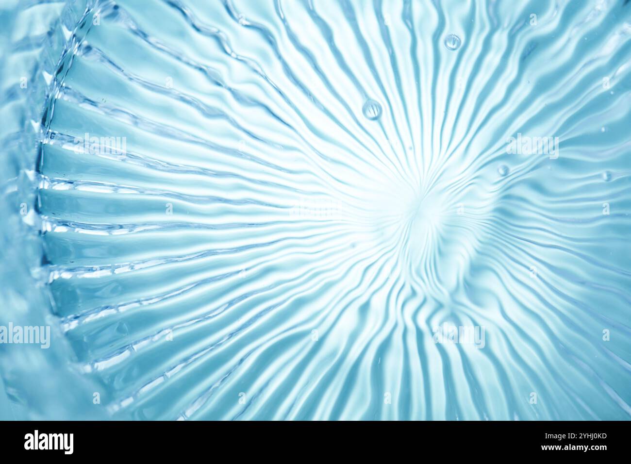 Motif ondulé dans le verre Banque D'Images