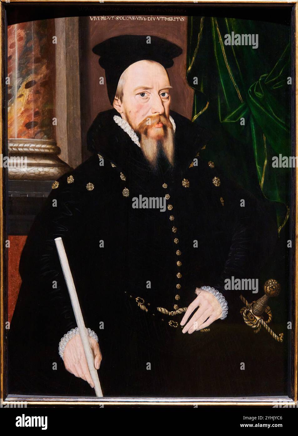 William Cecil, 1er baron Burghley, (1520/1-1598), vers 1570, par un artiste inconnu, National Portrait Gallery, Londres, Royaume-Uni Banque D'Images