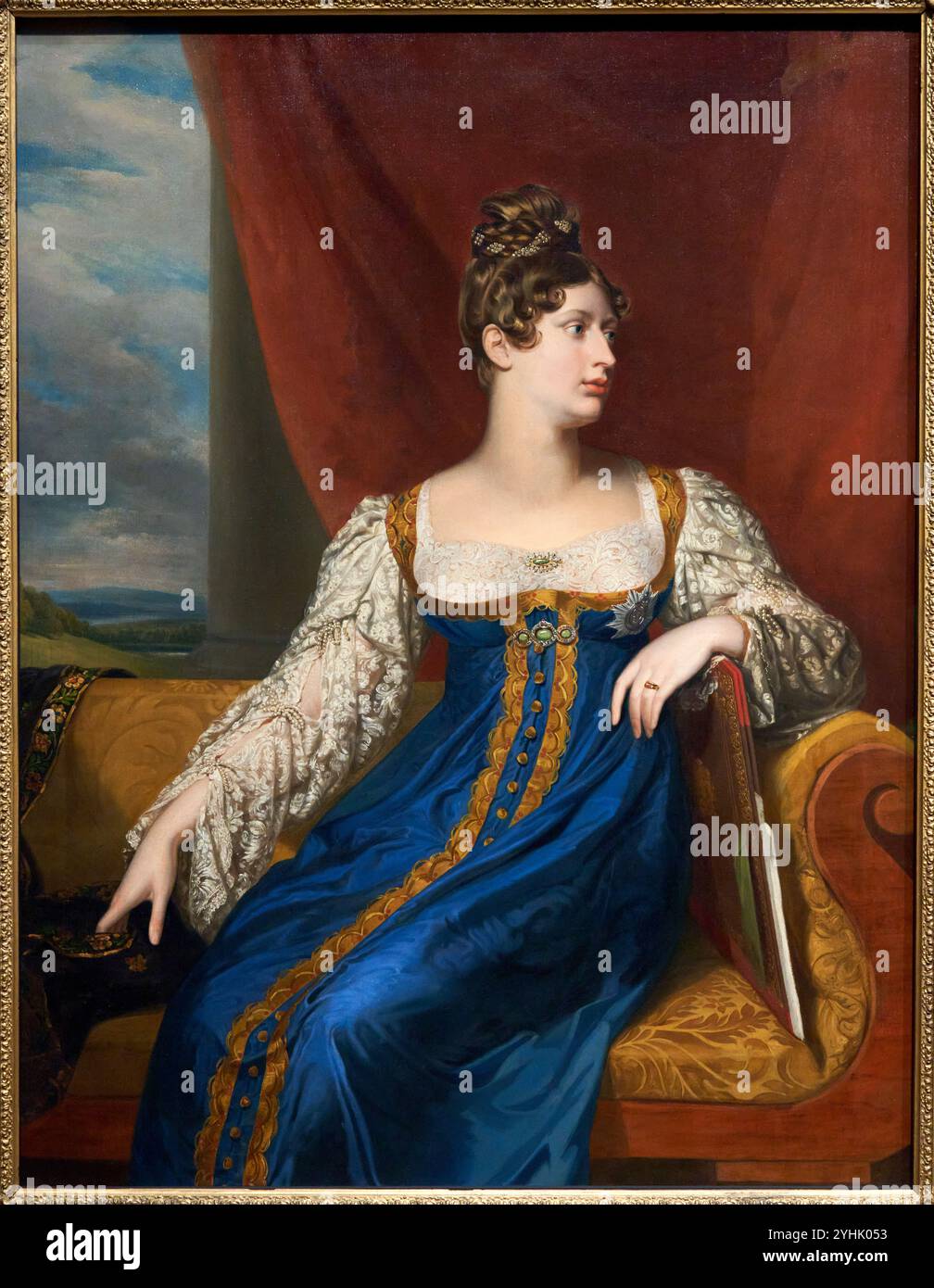 Princesse Charlotte de Galles, (1796-1817), 1817, par George Dawe, National Portrait Gallery, Londres, Royaume-Uni Banque D'Images