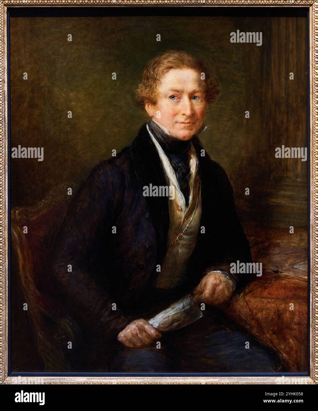 Sir Robert Peel, (1788-1850), 1838, par John Linnell, National Portrait Gallery, Londres, Royaume-Uni Banque D'Images