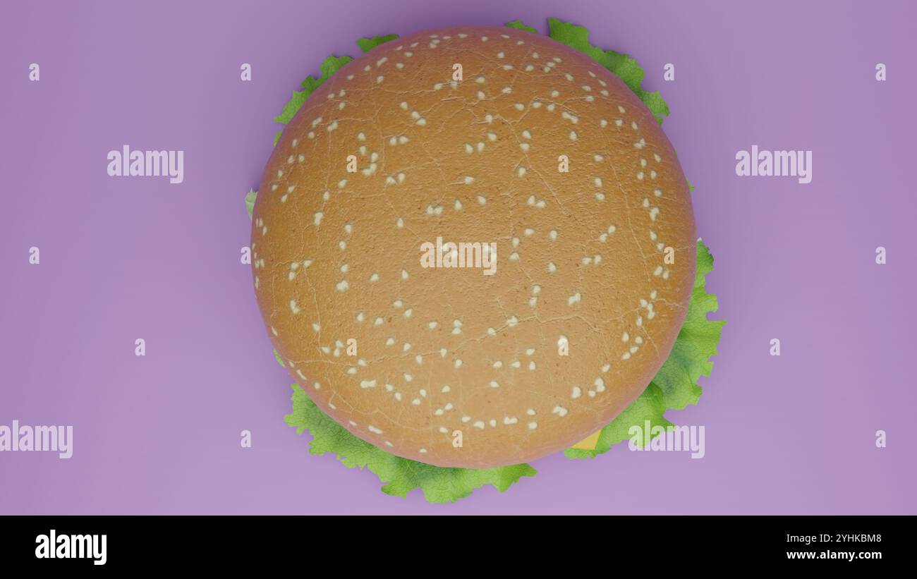Burger ou Hamburger 4k photos 2024. Banque D'Images