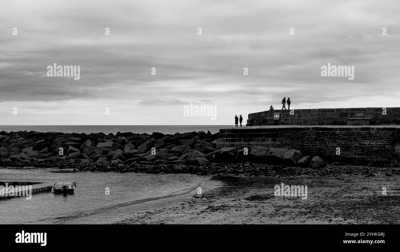 Le Cobb, Lyme Bay, Lyme Regis, Dorset Banque D'Images