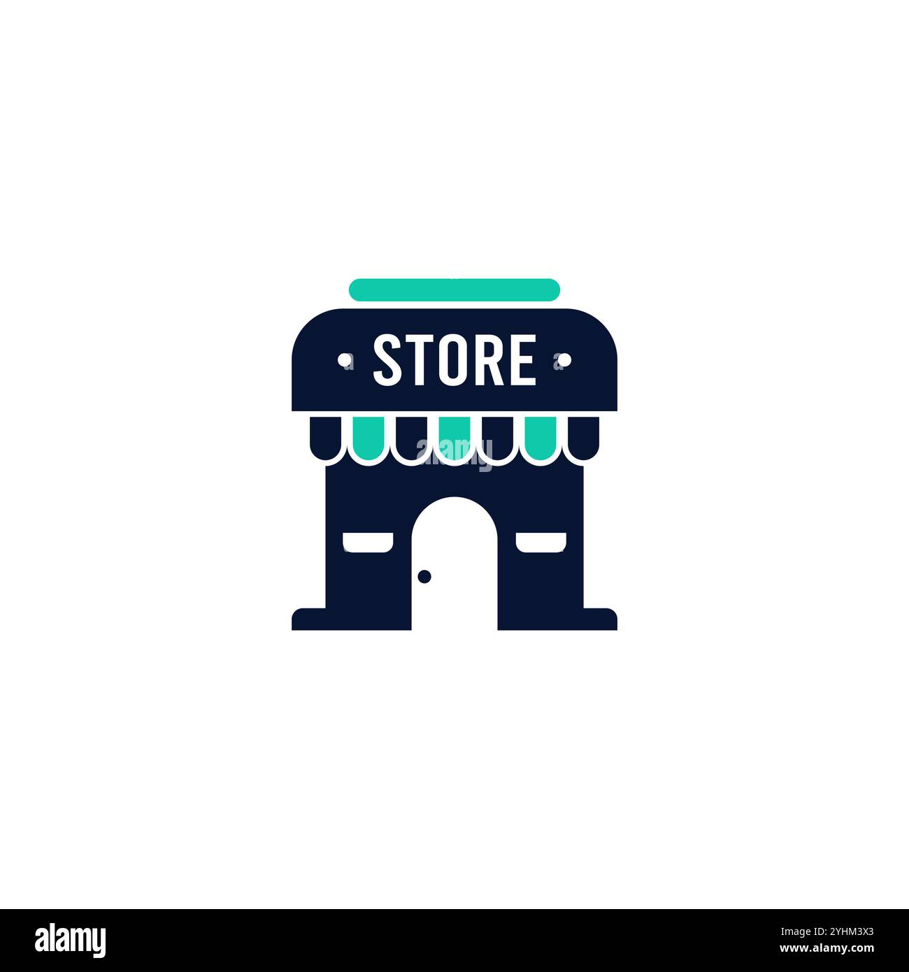 Modèle de logo d'illustration vectorielle d'icône de magasin Illustration de Vecteur