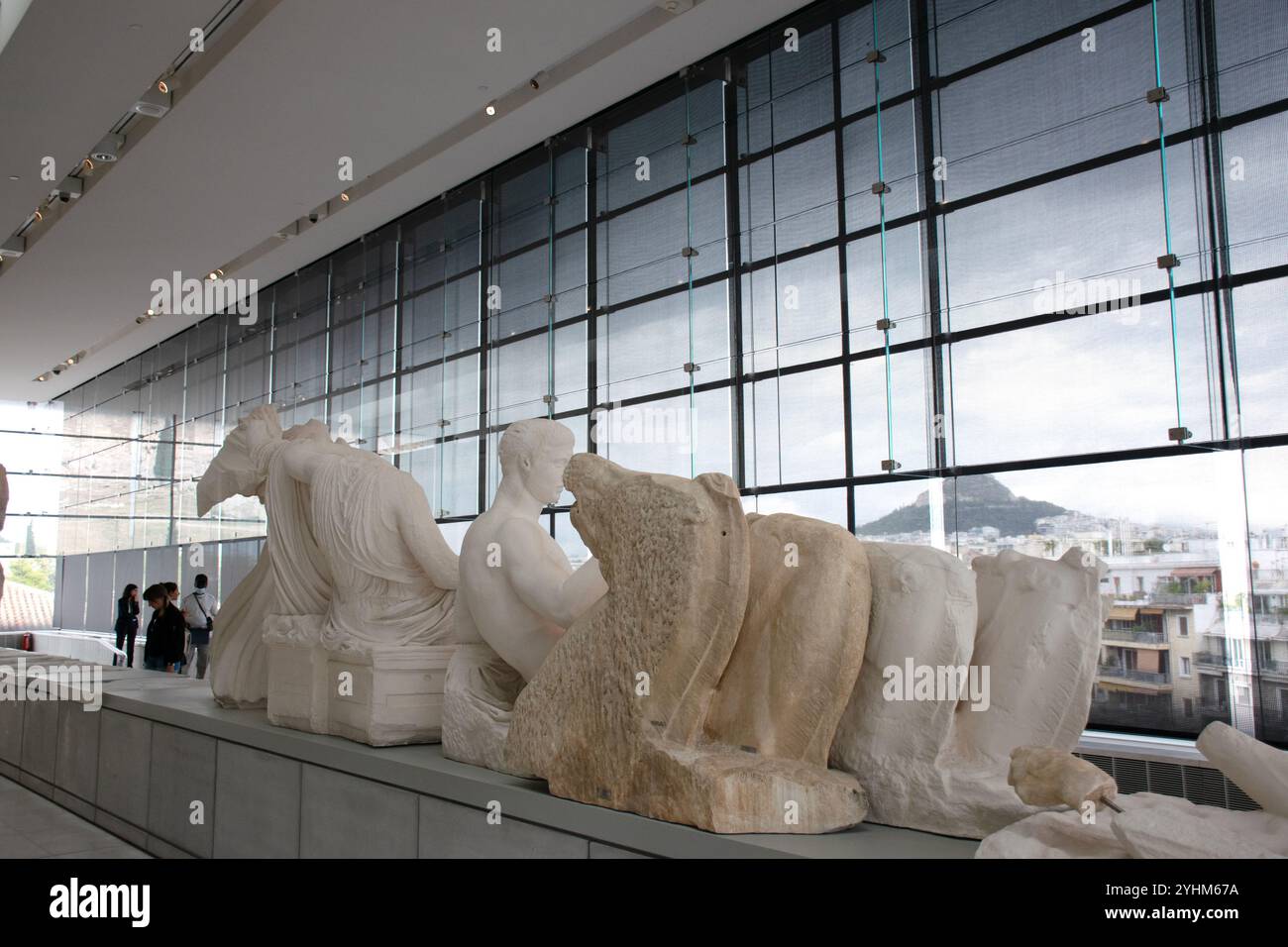 Musée de l'Acropole d'Athènes, marbre d'Athènes, marbre du Parthénon Banque D'Images