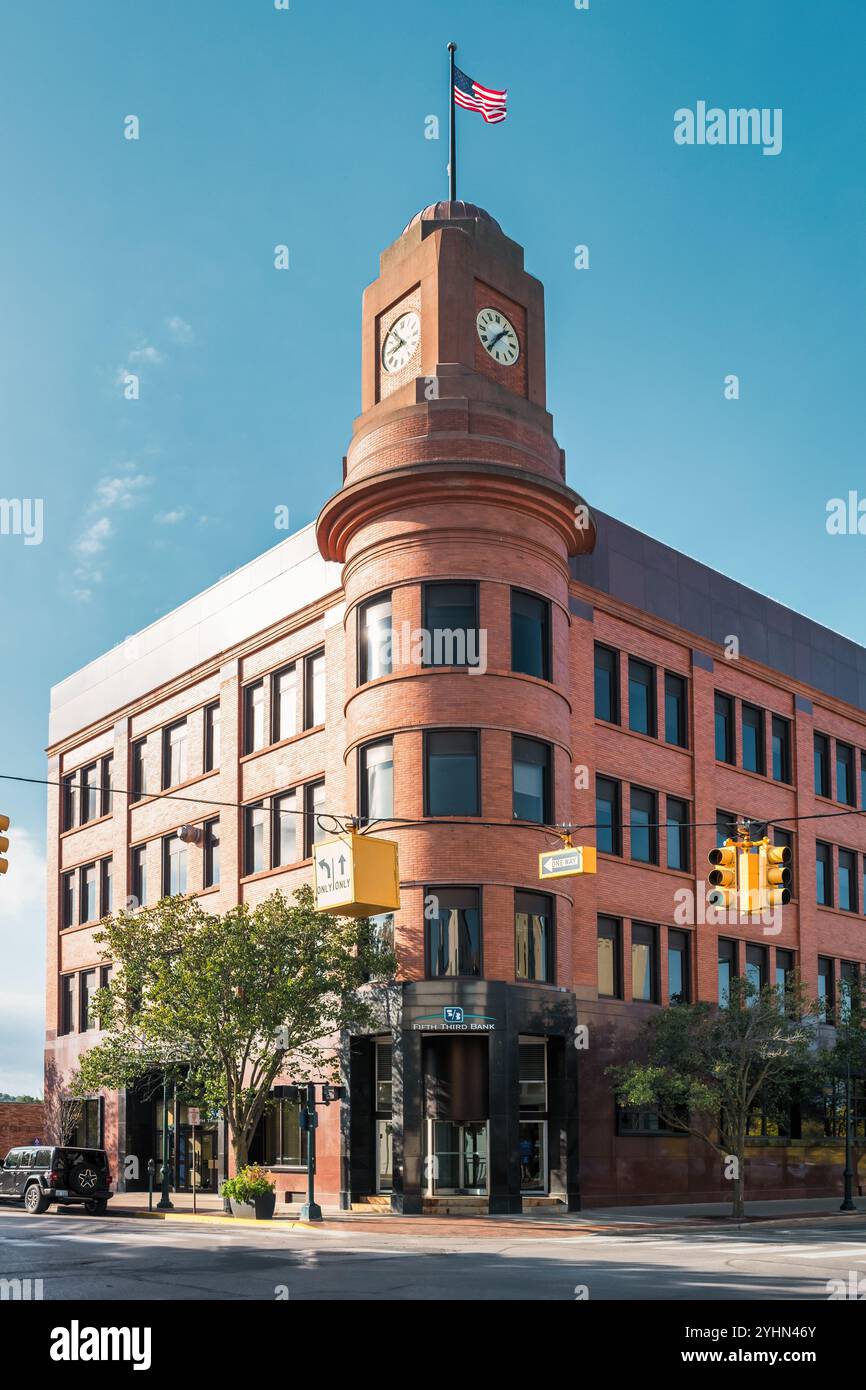 Downtown traverse City, Michigan, États-Unis. Banque D'Images