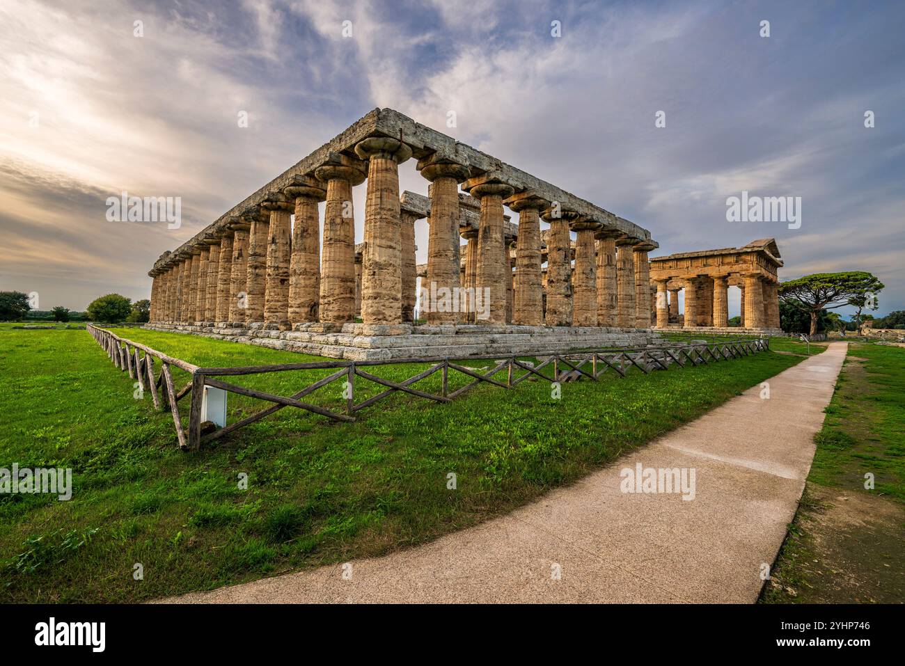 Premier Temple de Hera, Paestum, Campanie, Italie Banque D'Images