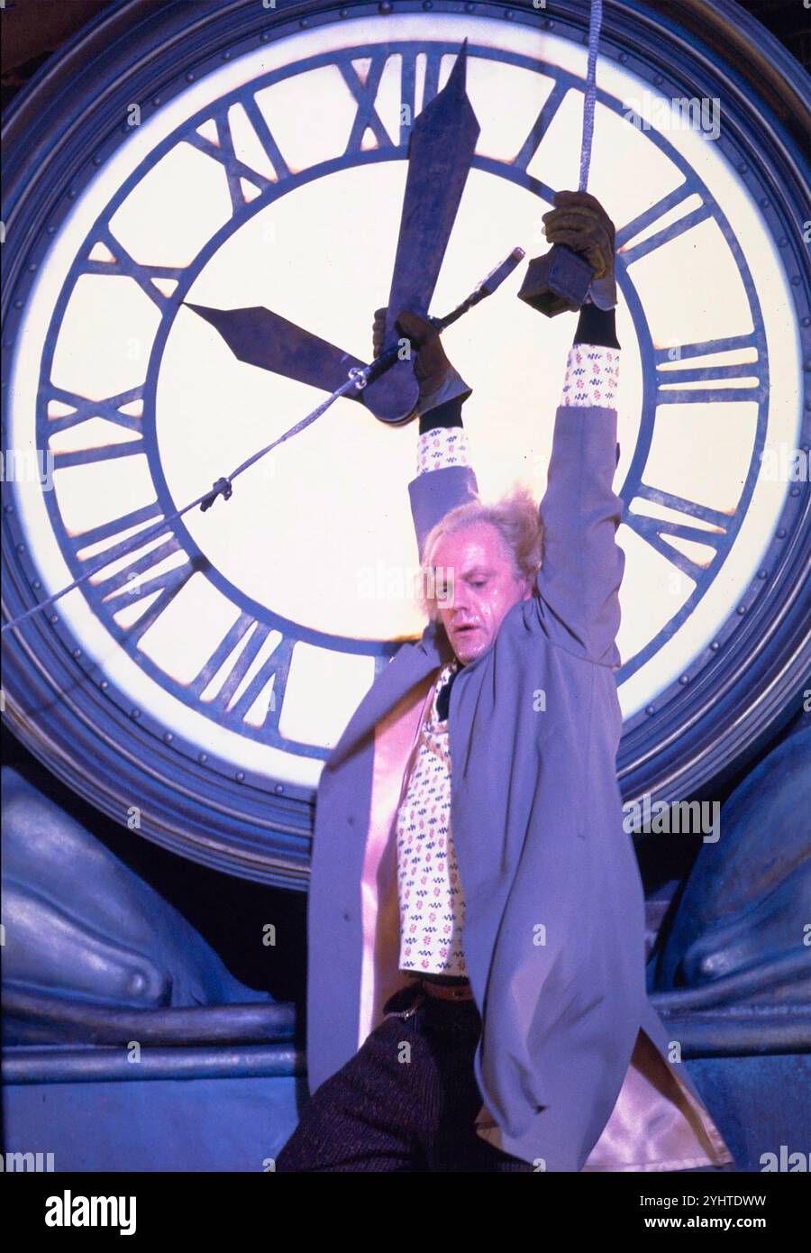 RETOUR VERS LE FUTUR 1984 film universel avec Christopher Lloyd dans le rôle de 'Doc' Brown Banque D'Images