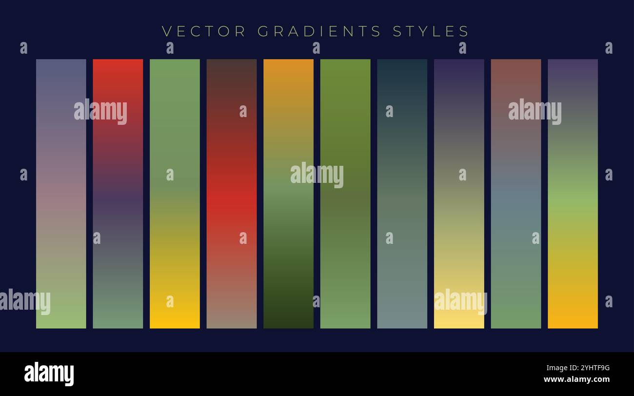 Ensemble de gradients vintage design Illustration de Vecteur