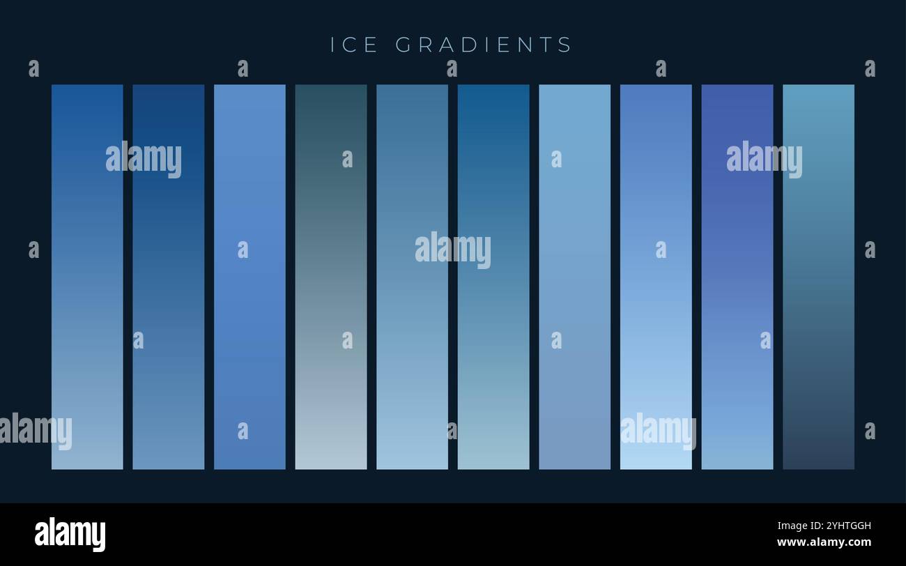 Collection d'arrière-plan des dégradés bleu Illustration de Vecteur