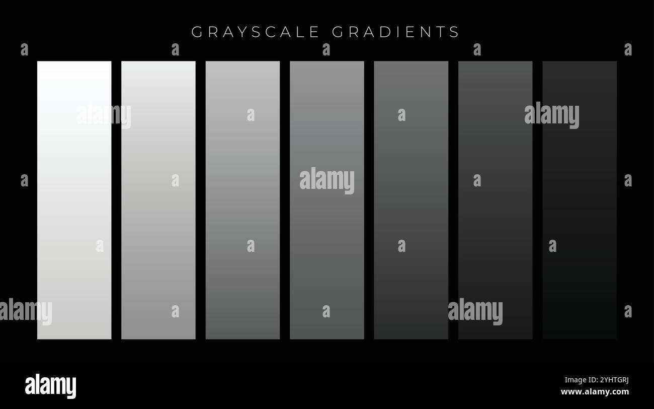 Les dégradés de gris set background Illustration de Vecteur