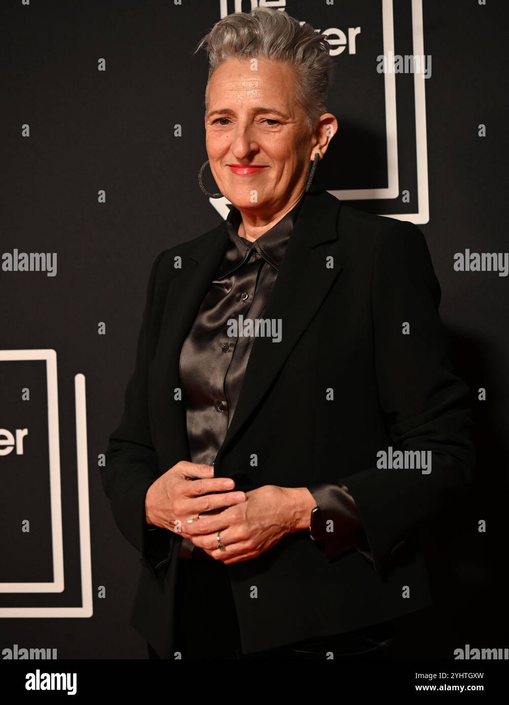 LONDRES, ROYAUME-UNI. 11 novembre 2024. Charlotte Wood 'Stone Yard Devotional' assiste à la cérémonie du Booker Prize 2024, à Old Billingsgate Londres, Royaume-Uni. (Photo de 李世惠/Voir Li/Picture Capital) crédit : Voir Li/Picture Capital/Alamy Live News Banque D'Images