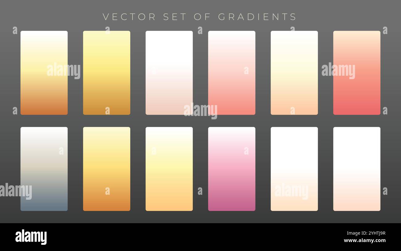Ensemble élégant de gradients premium Illustration de Vecteur
