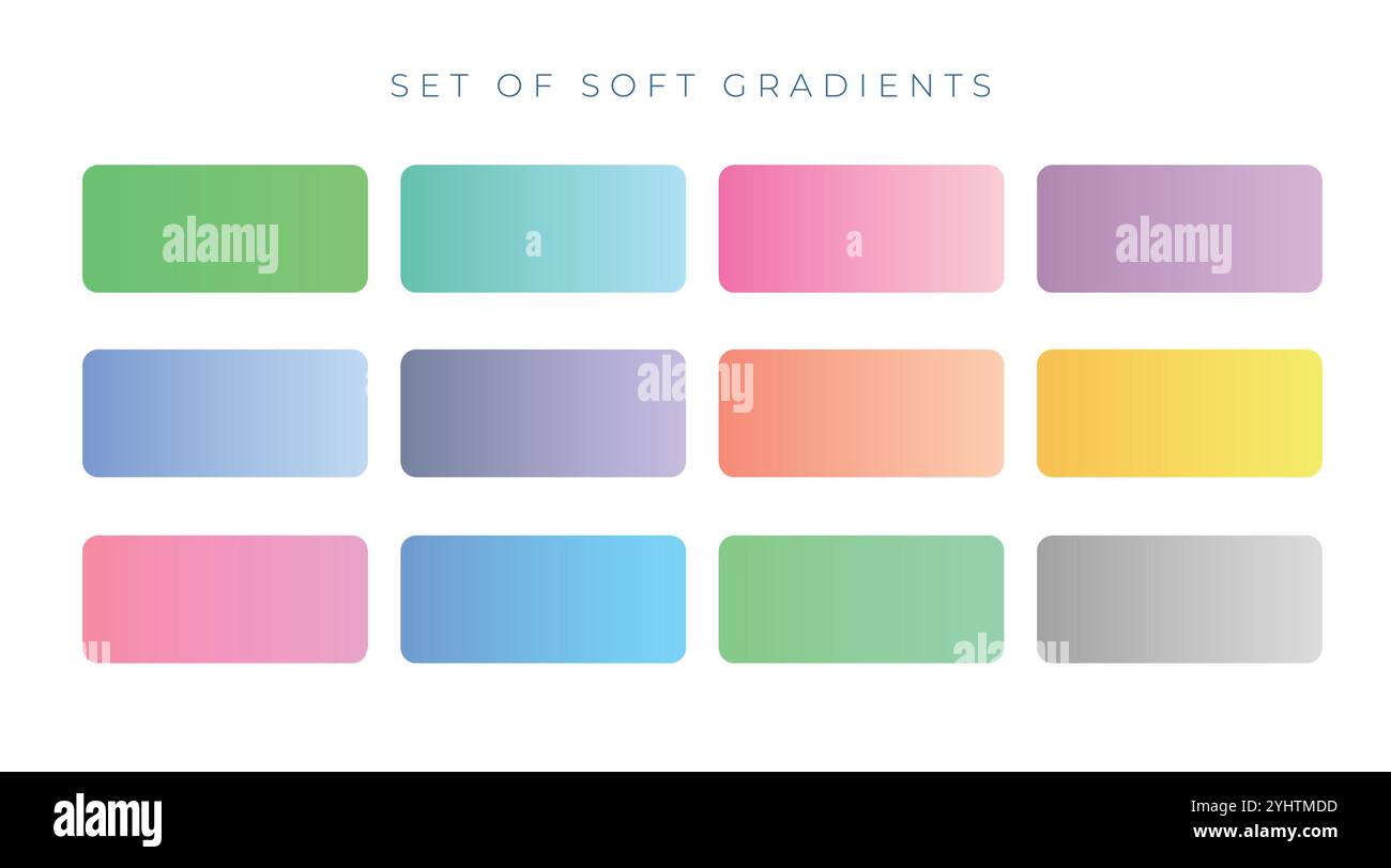 Les nuanciers de couleurs douces élégant Illustration de Vecteur