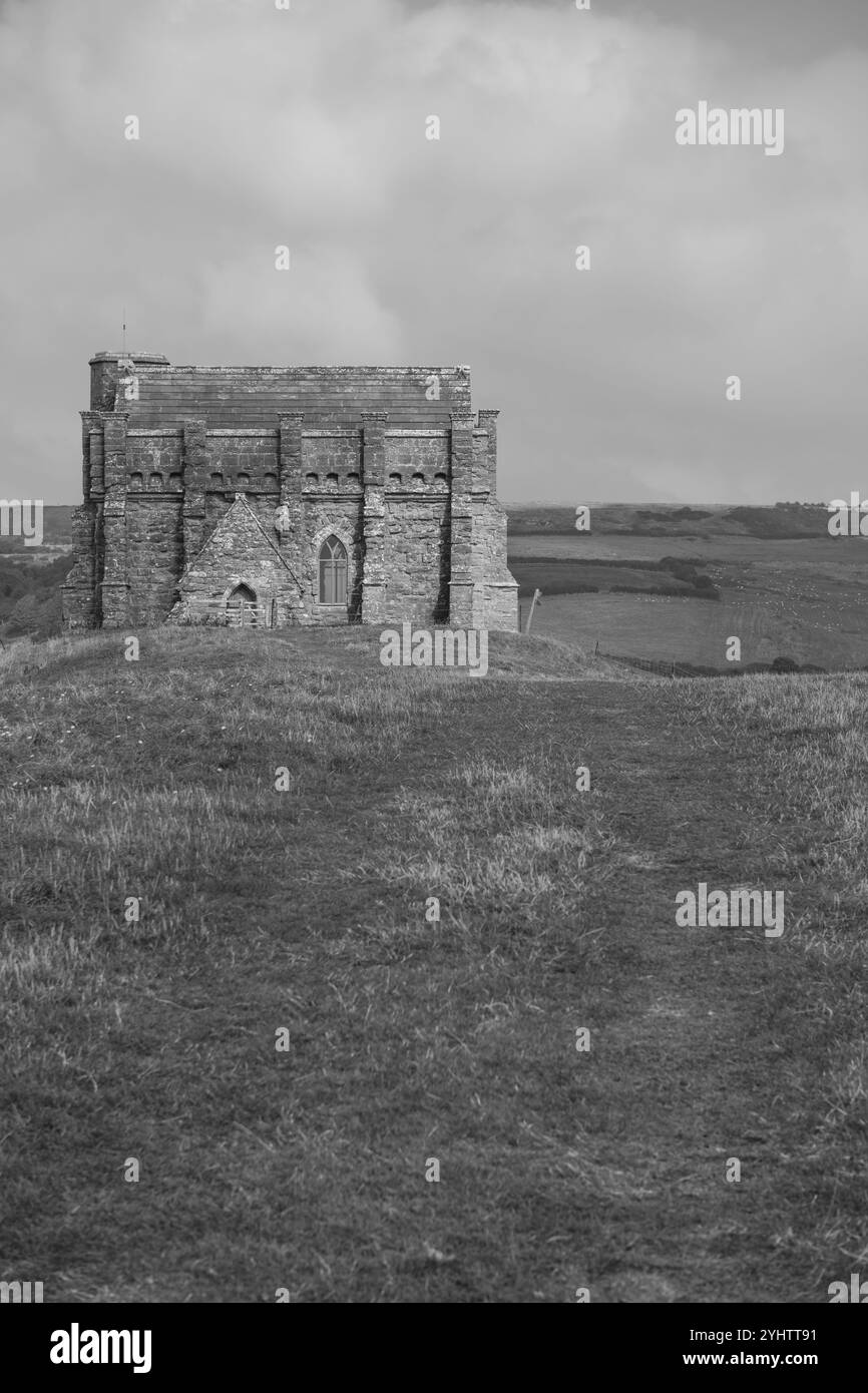 Chapelle St Catherines à Abbotsbury sur la côte jurassique dans le Dorset Banque D'Images