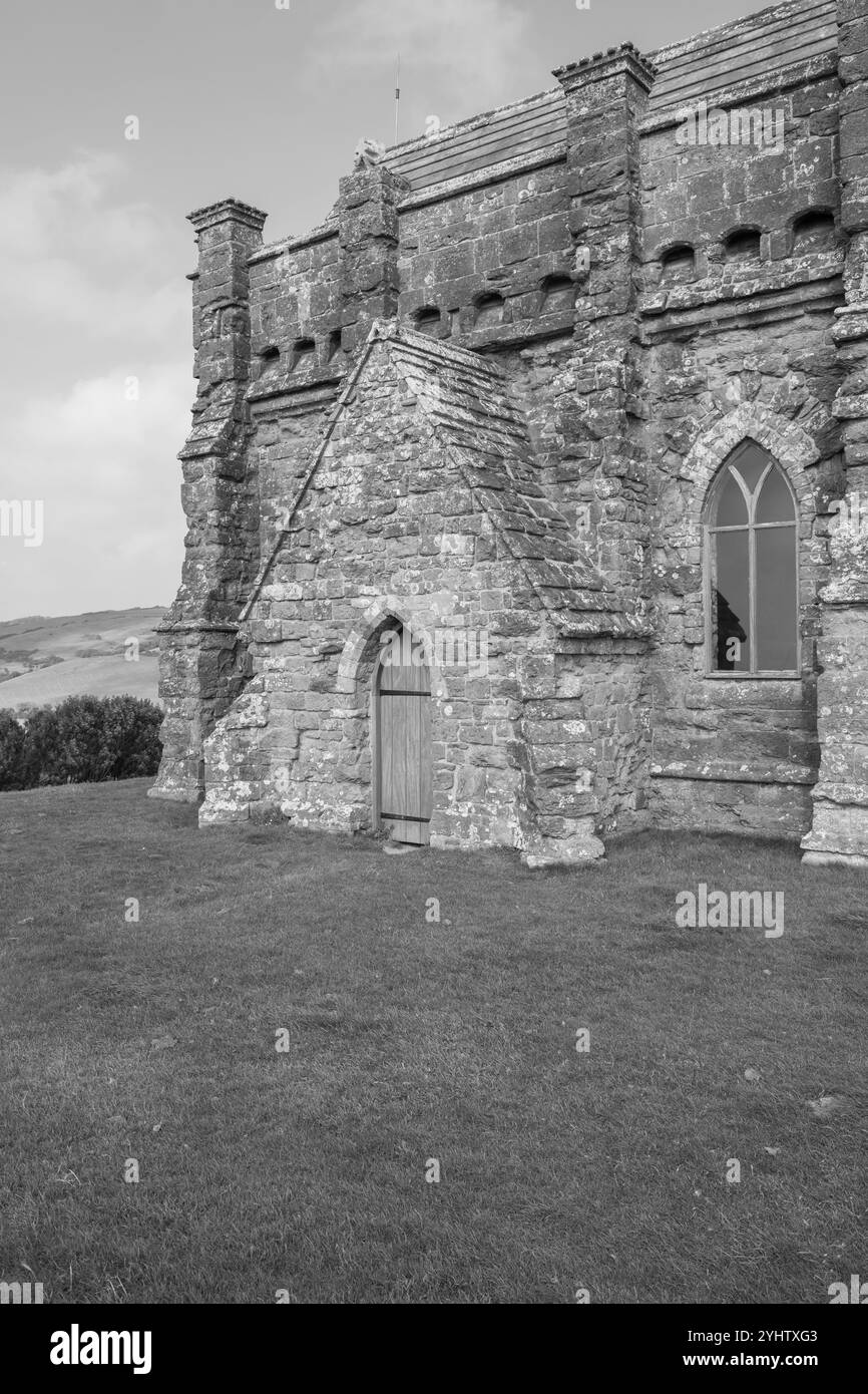 Chapelle St Catherines à Abbotsbury sur la côte jurassique dans le Dorset Banque D'Images