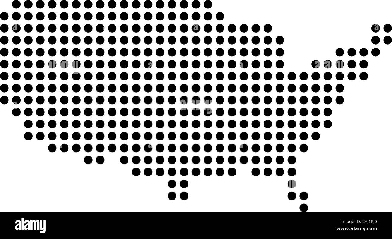 modèle de conception d'icône de carte des états-unis Illustration de Vecteur