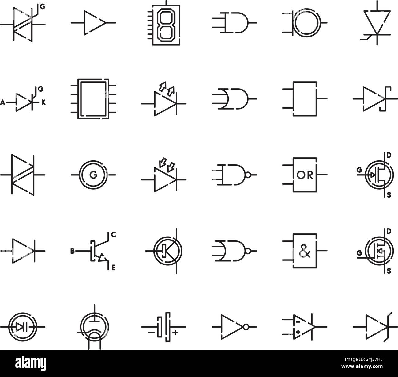 Collection d'icônes vectorielles de haute qualité avec contour modifiable. Idéal pour les projets professionnels et créatifs. Illustration de Vecteur