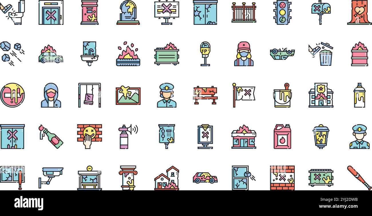 Collection d'icônes vectorielles de haute qualité avec contour modifiable. Idéal pour les projets professionnels et créatifs. Illustration de Vecteur