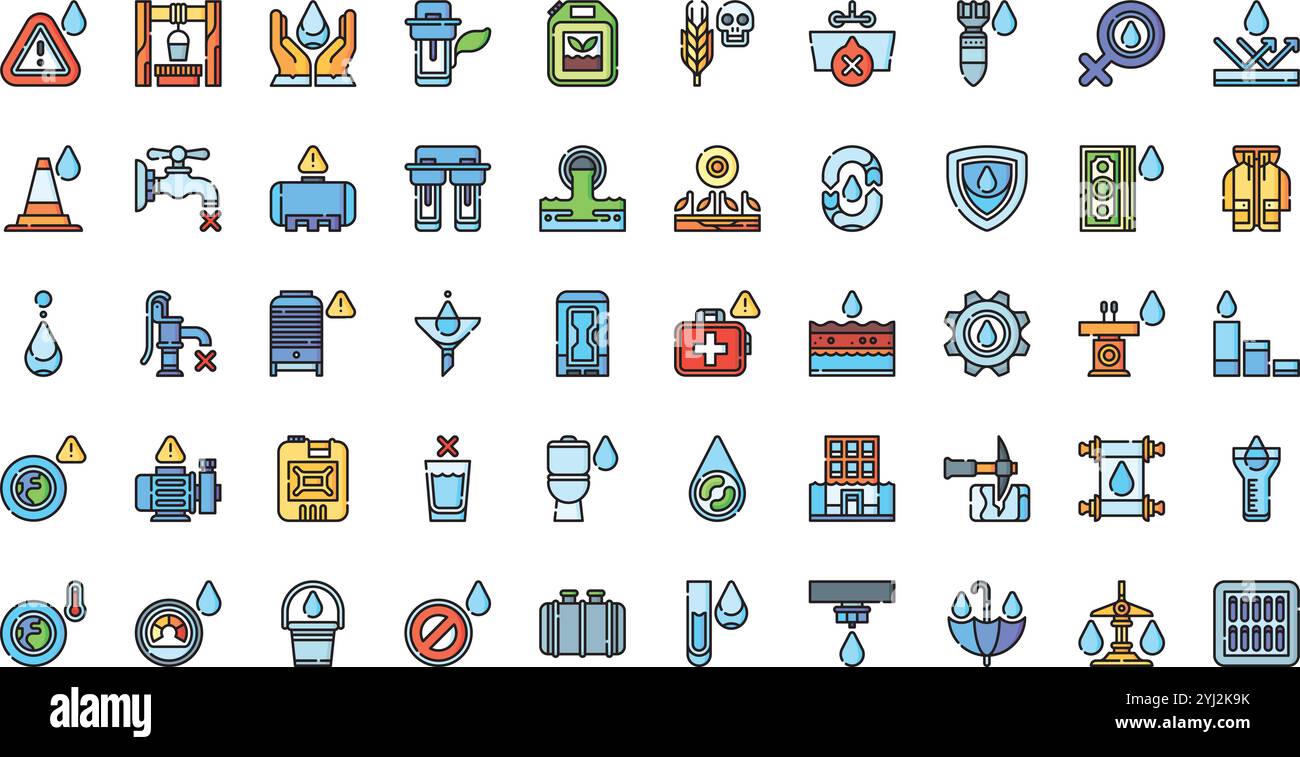 Collection d'icônes vectorielles de haute qualité avec contour modifiable. Idéal pour les projets professionnels et créatifs. Illustration de Vecteur