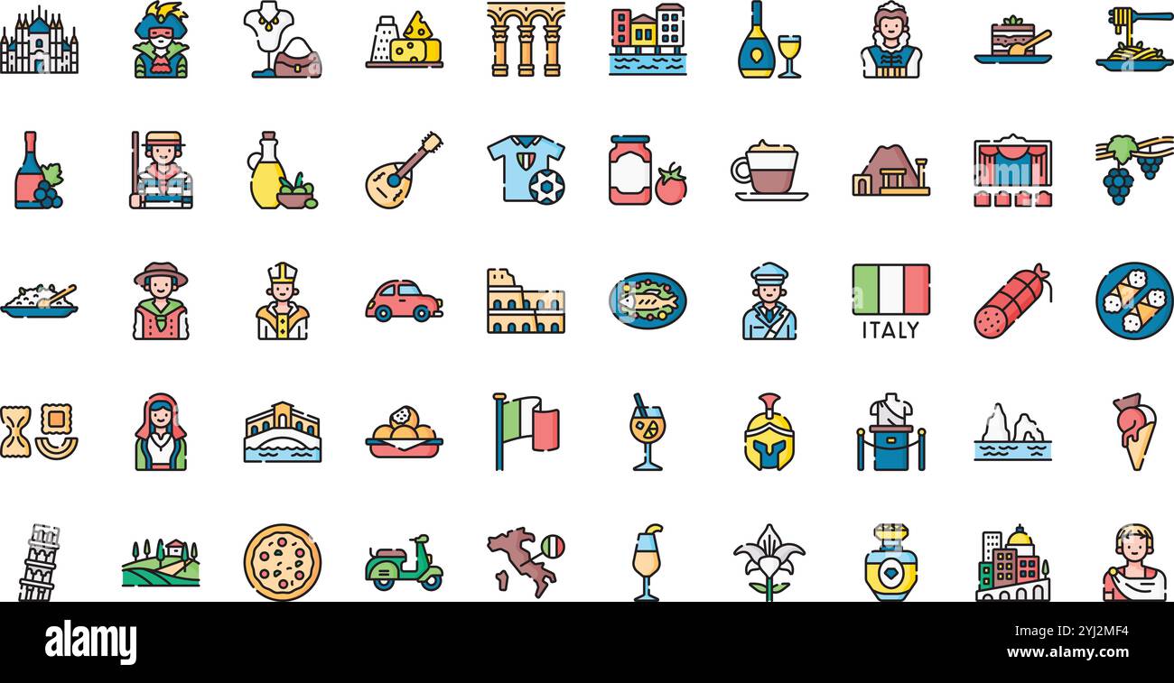 Collection d'icônes vectorielles de haute qualité avec contour modifiable. Idéal pour les projets professionnels et créatifs. Illustration de Vecteur
