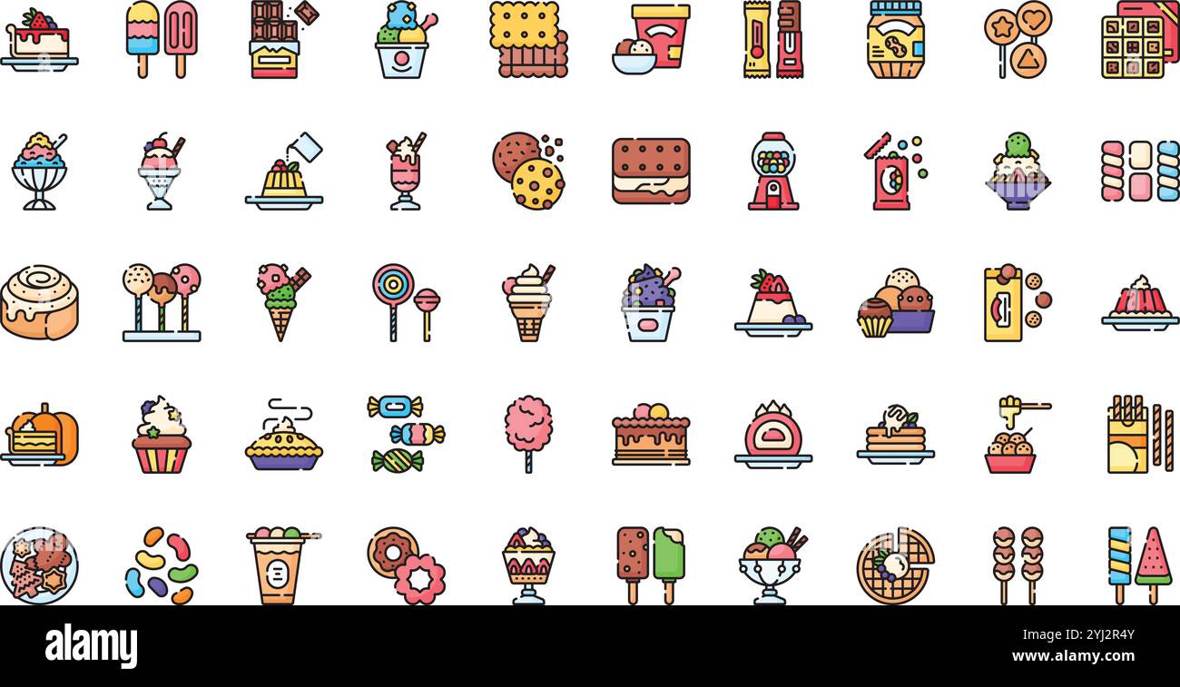 Collection d'icônes vectorielles de haute qualité avec contour modifiable. Idéal pour les projets professionnels et créatifs. Illustration de Vecteur