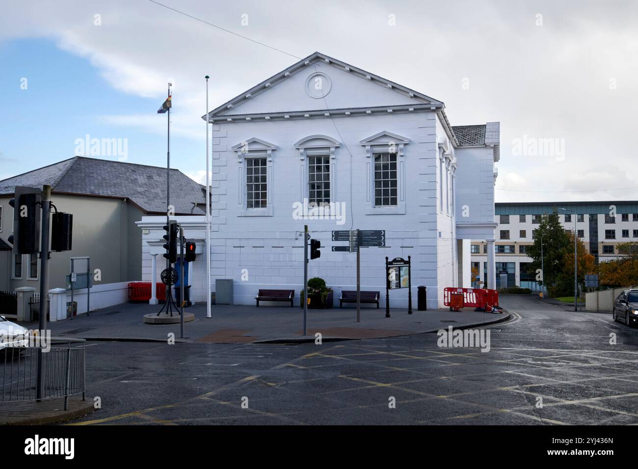 letterkenny ancien palais de justice, comté de donegal, république d'irlande Banque D'Images
