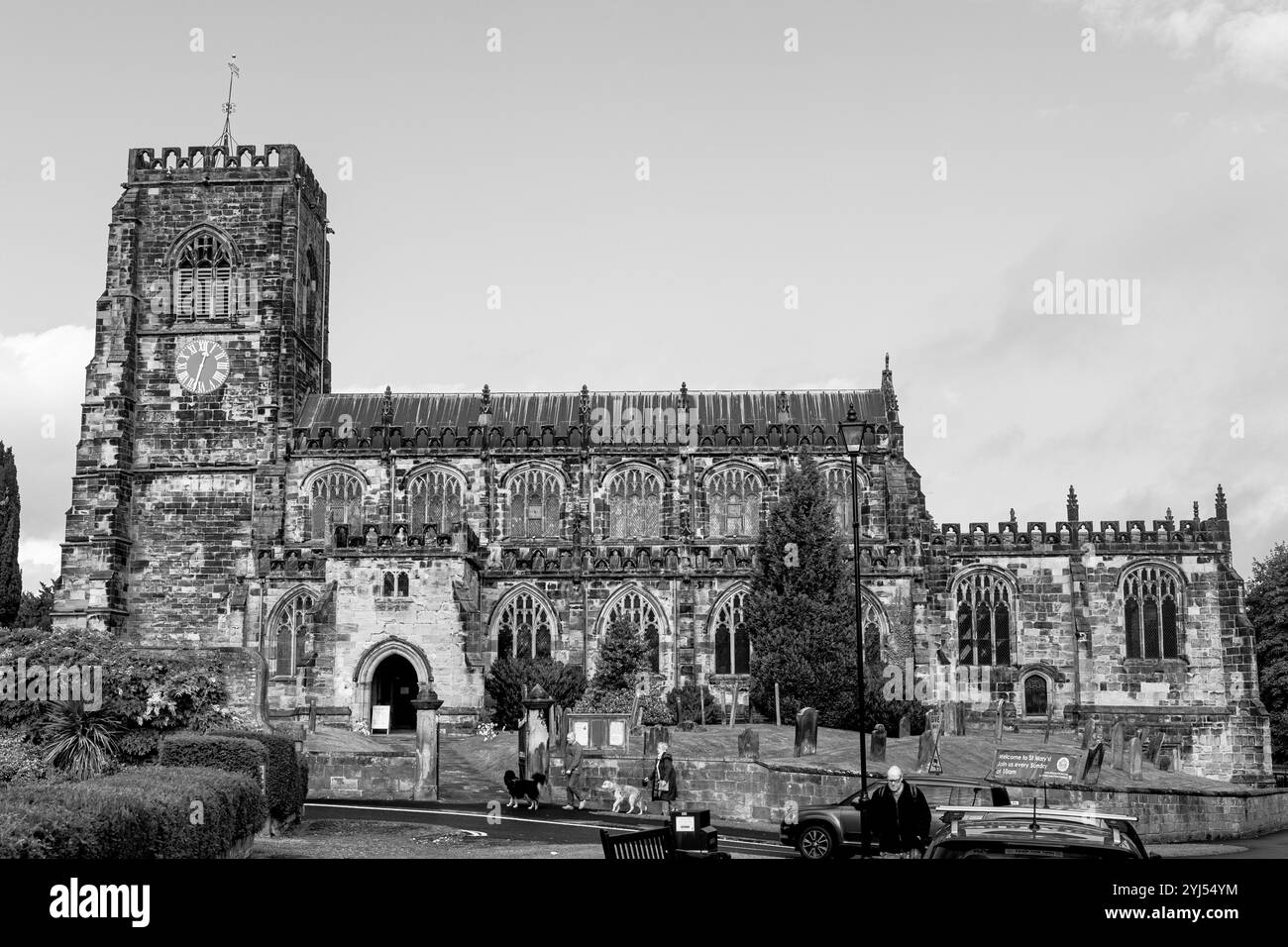 Église St Mary du XVe siècle à Thirsk, Yorkshire du Nord Banque D'Images
