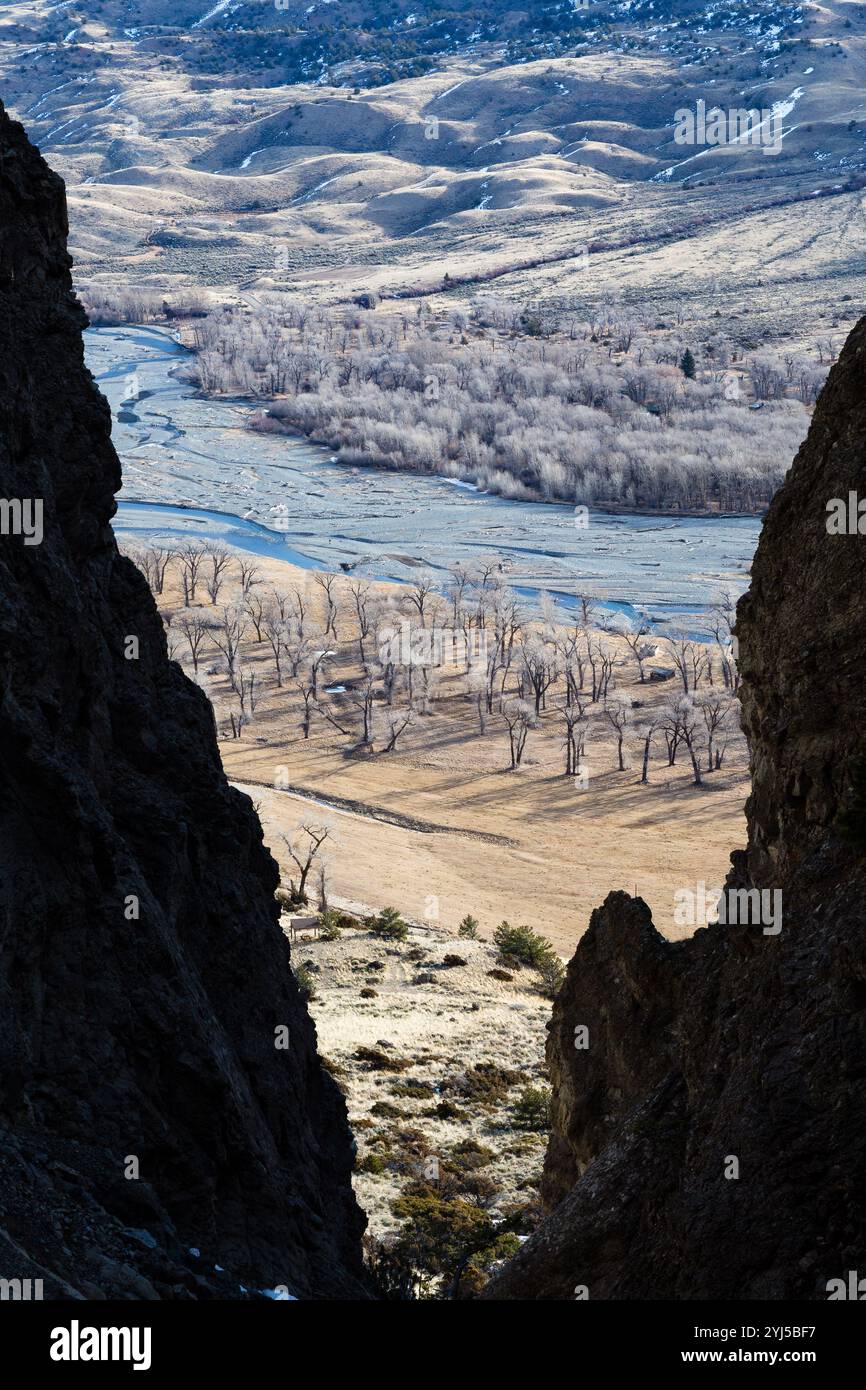 South Fork de la rivière Shoshone, forêt nationale de Shoshone, Wyoming Banque D'Images