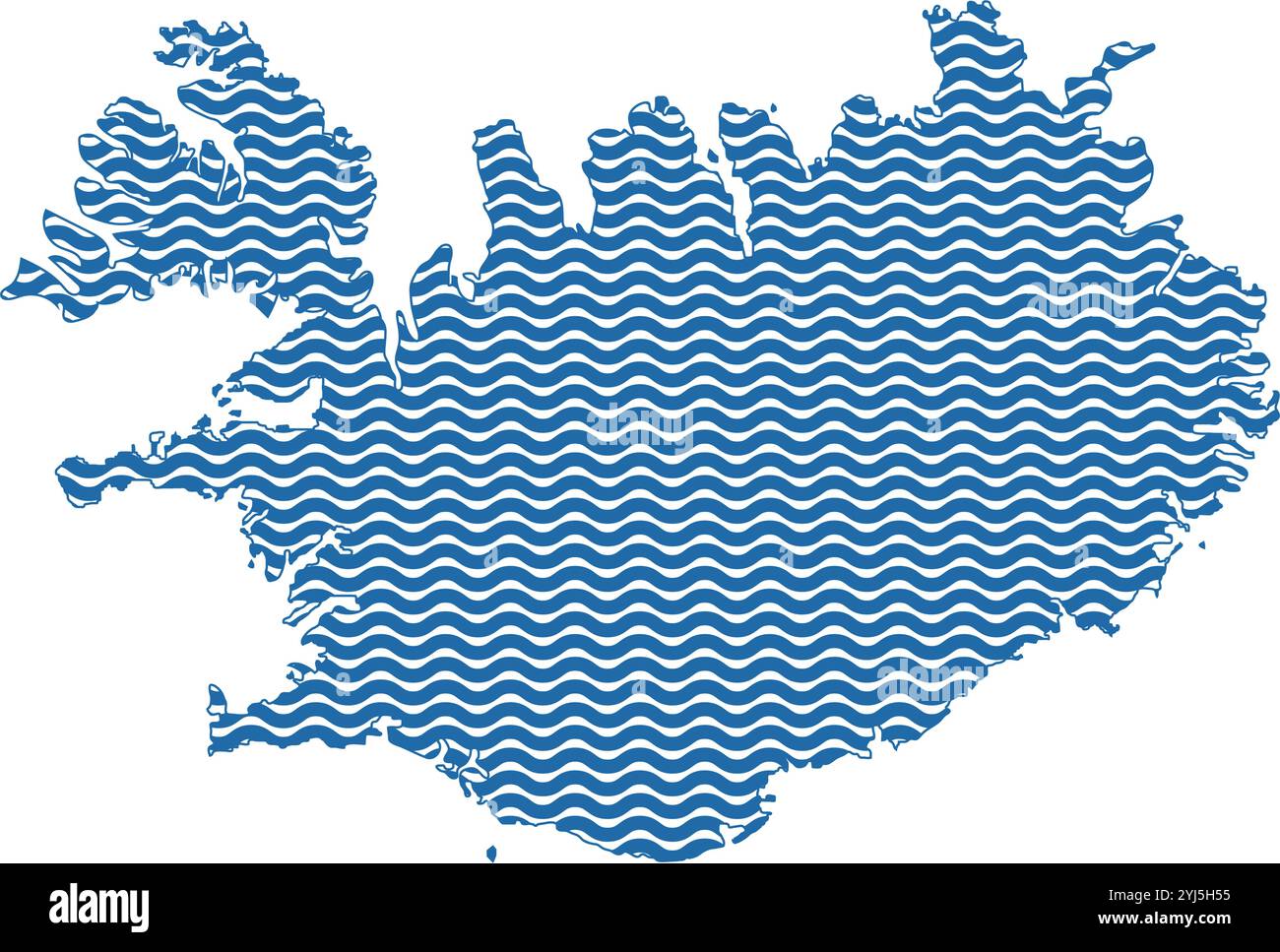 Islande illustration de la carte icône Design Illustration de Vecteur