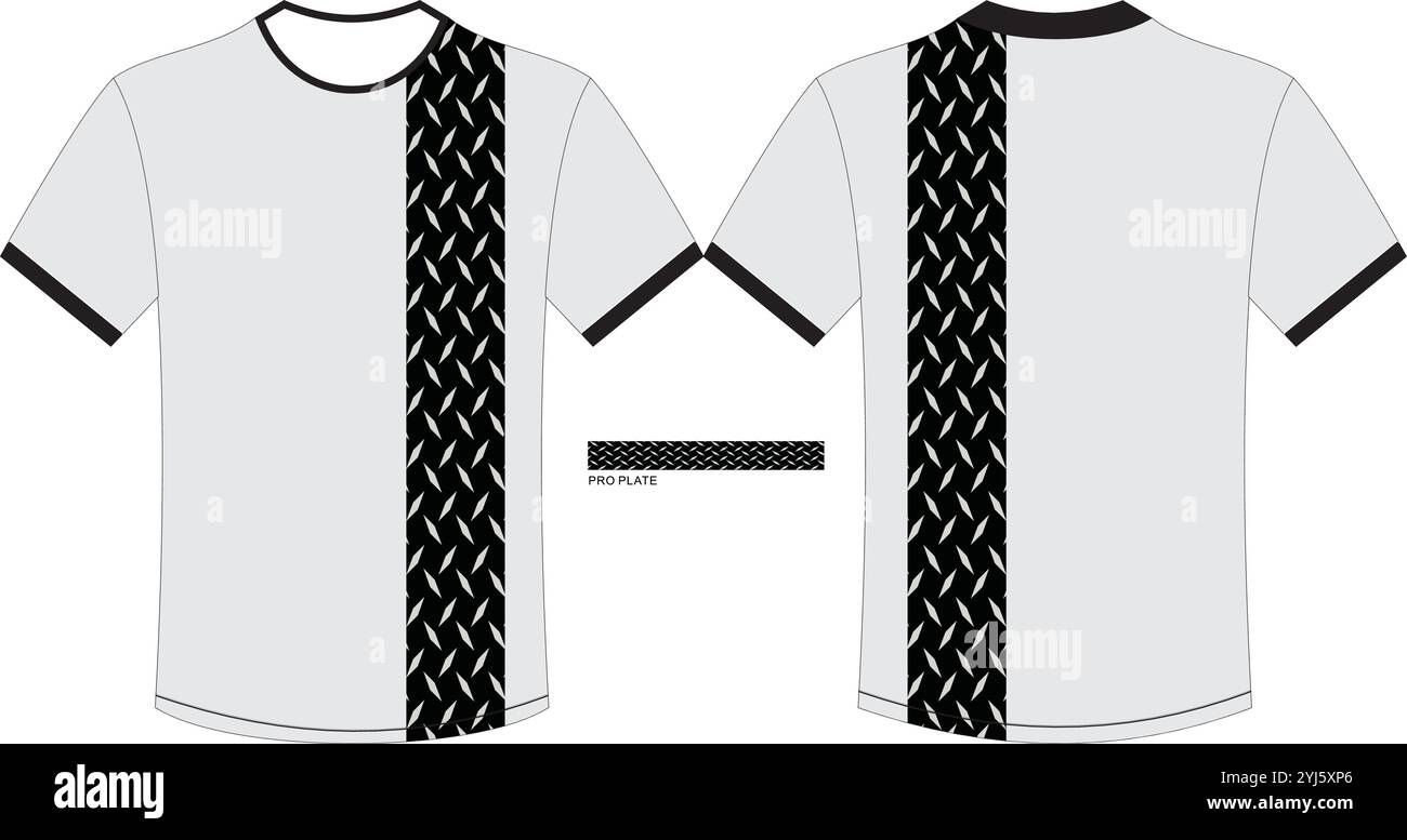 Pro plate Camo avec modèle t-shirt Illustration de Vecteur