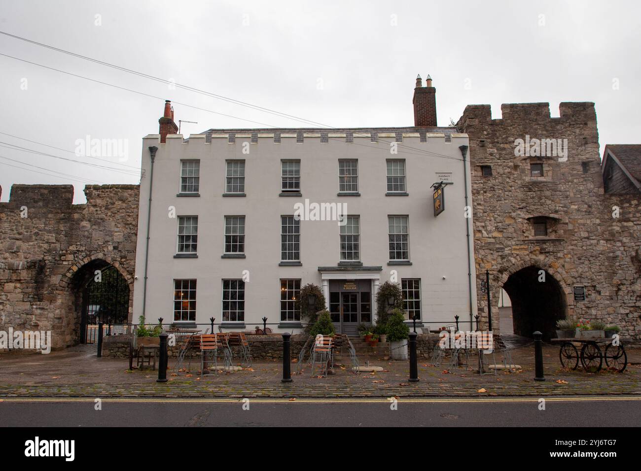 Le cochon dans l'hôtel Wall, Southampton Banque D'Images