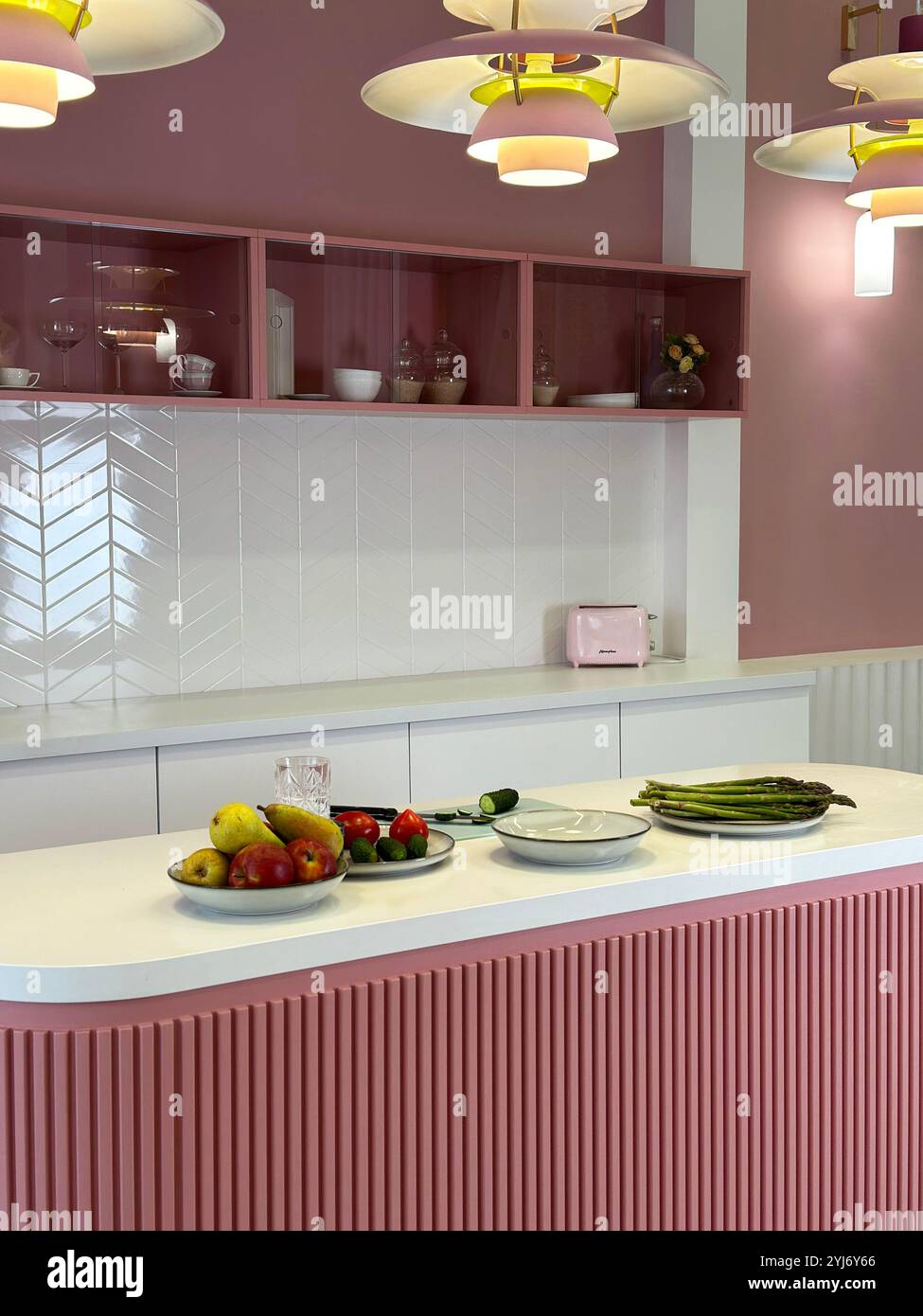 cuisine rose - Image de stock capturée avec un smartphone