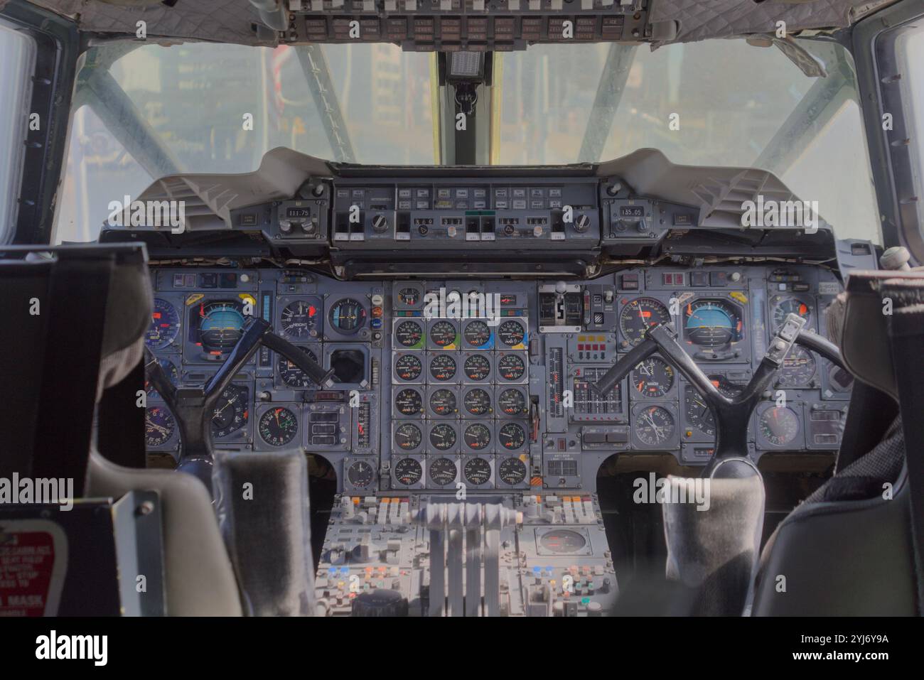 cockpit d'avion concorde Banque D'Images