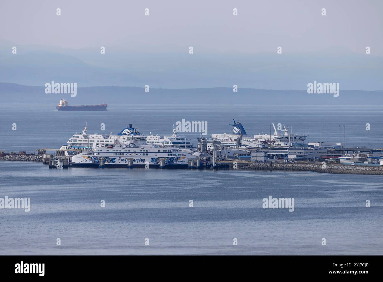 Terminal BC Ferries dans le détroit de Georgia Tsawwassen BC Banque D'Images