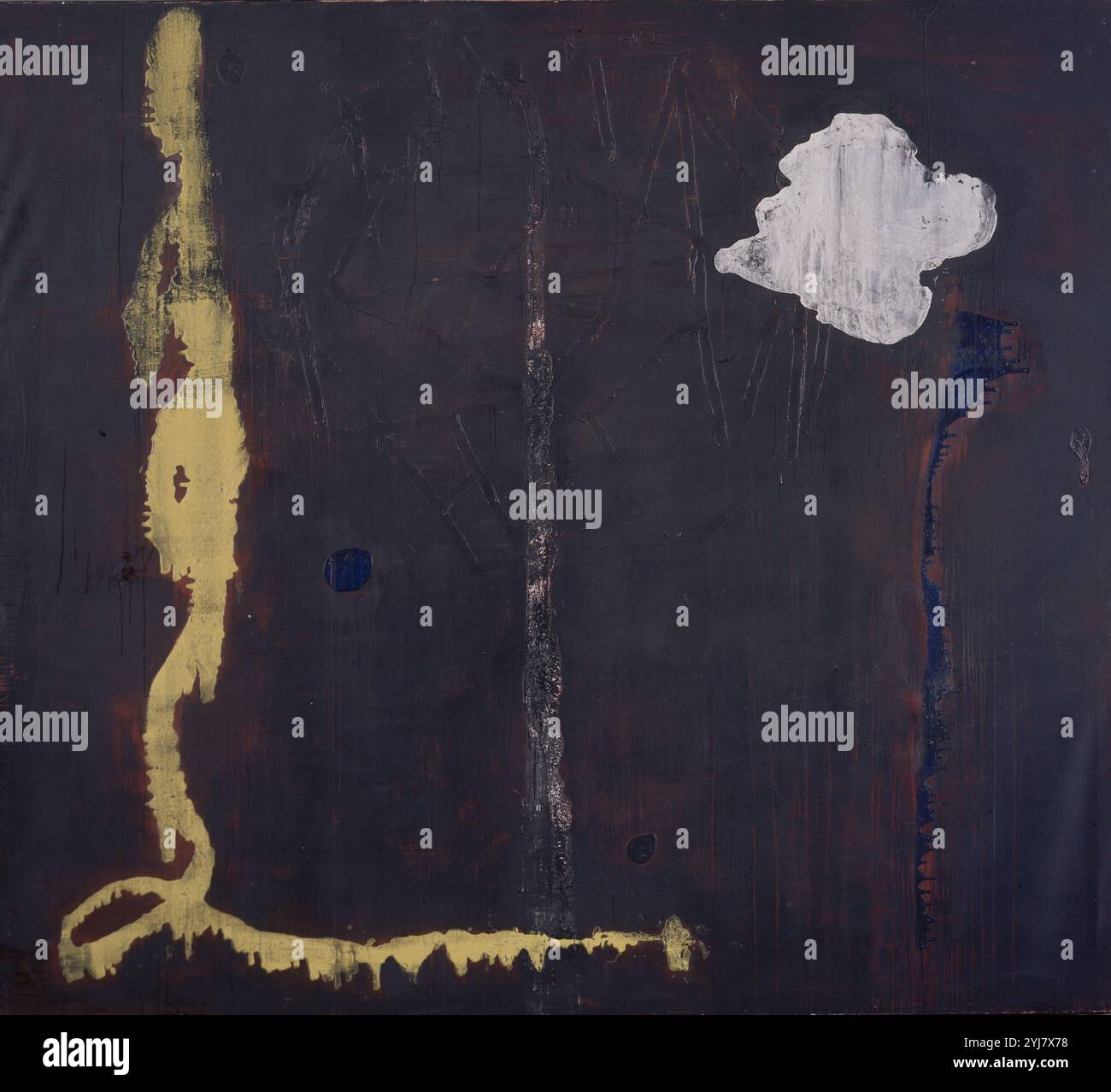 PERSONAJE EN LA NOCHE - 1988 - 270X300. AUTEUR : JOSE MANUEL BROTO. LIEU : GALERIA SOLEDAD LORENZO. MADRID. ESPAGNE. Banque D'Images