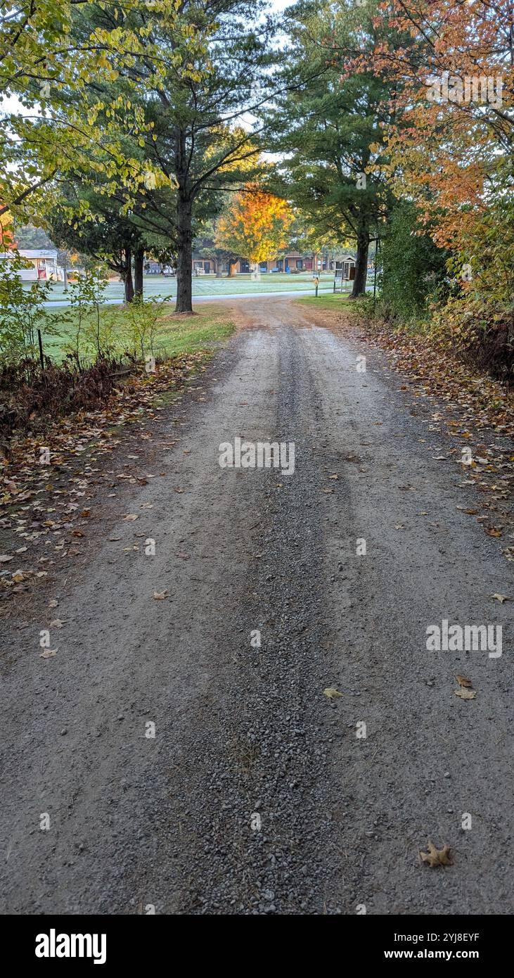 Fall Laneway Banque D'Images