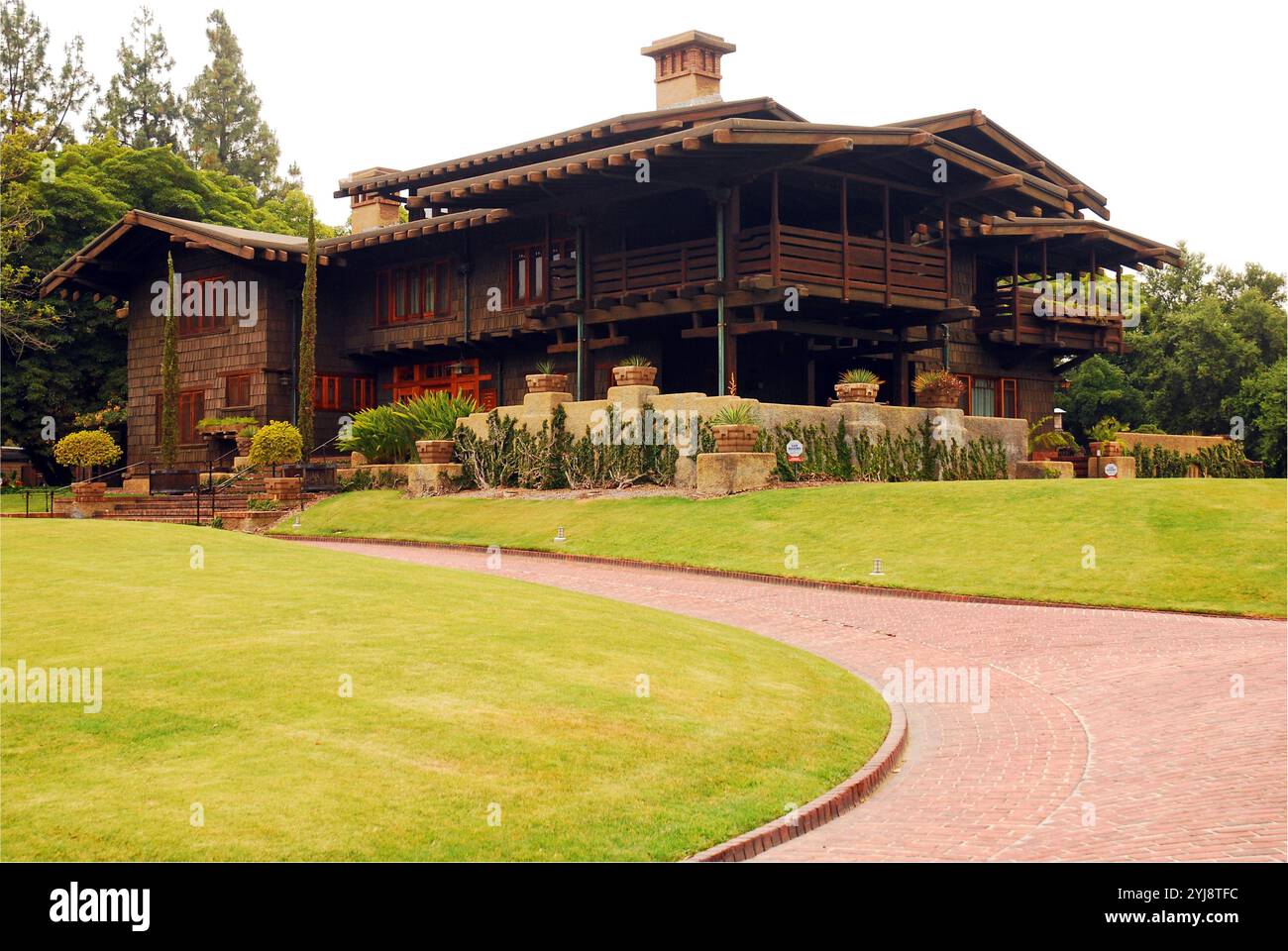 The Gamble House est une maison historique à Pasadena, en Californie, ouverte aux visites et était un lieu de tournage pour le film retour vers le futur Banque D'Images