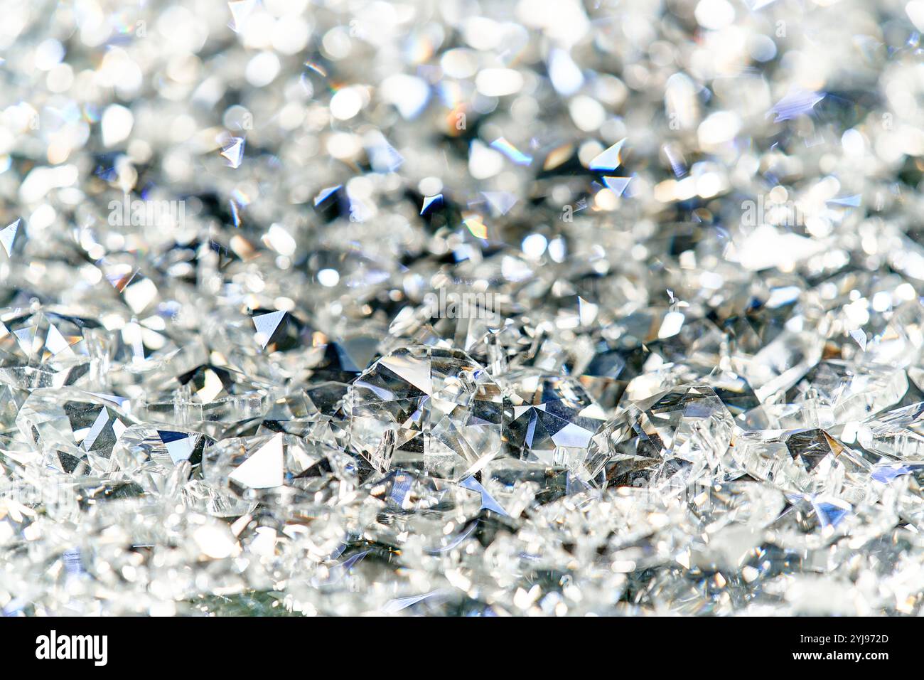 Pose de perles de cristal Banque D'Images