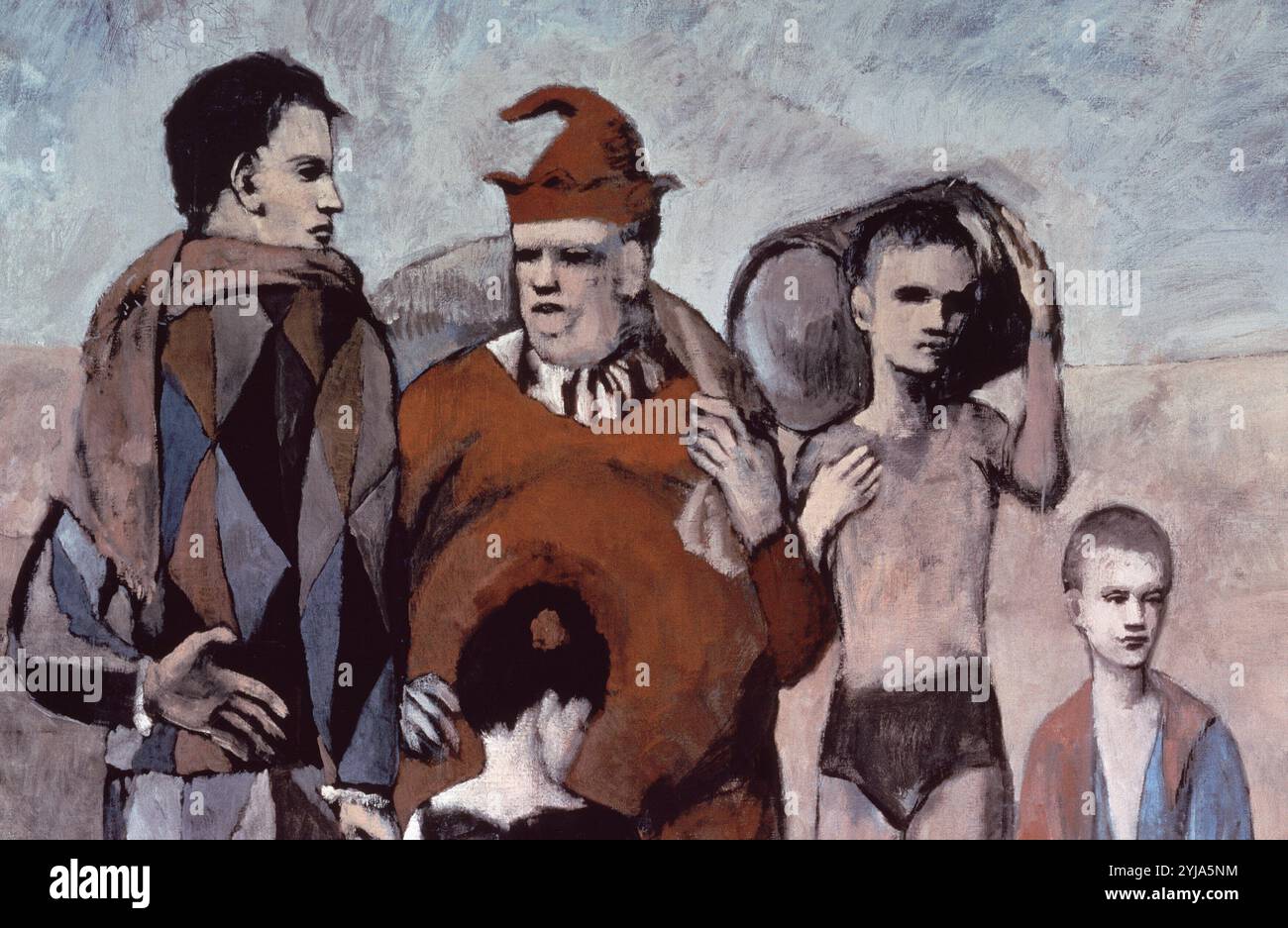 'Family of Saltimbanques (détail)', 1905, huile sur toile. Auteur : PABLO PICASSO. Lieu : GALERIE NATIONALE. WASHINGTON D. C. Banque D'Images